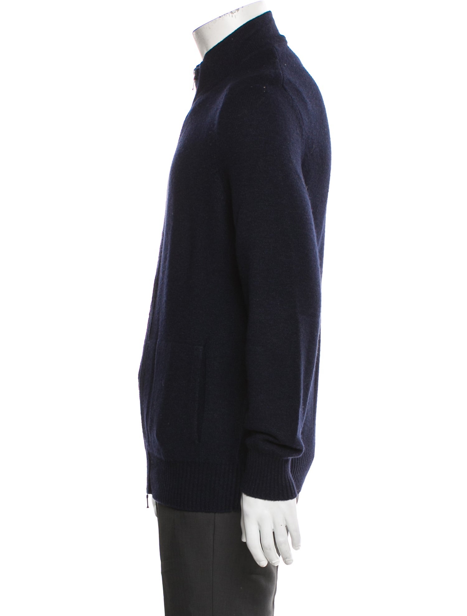 Loro Piana Cashmere Mock Neck Cardigan