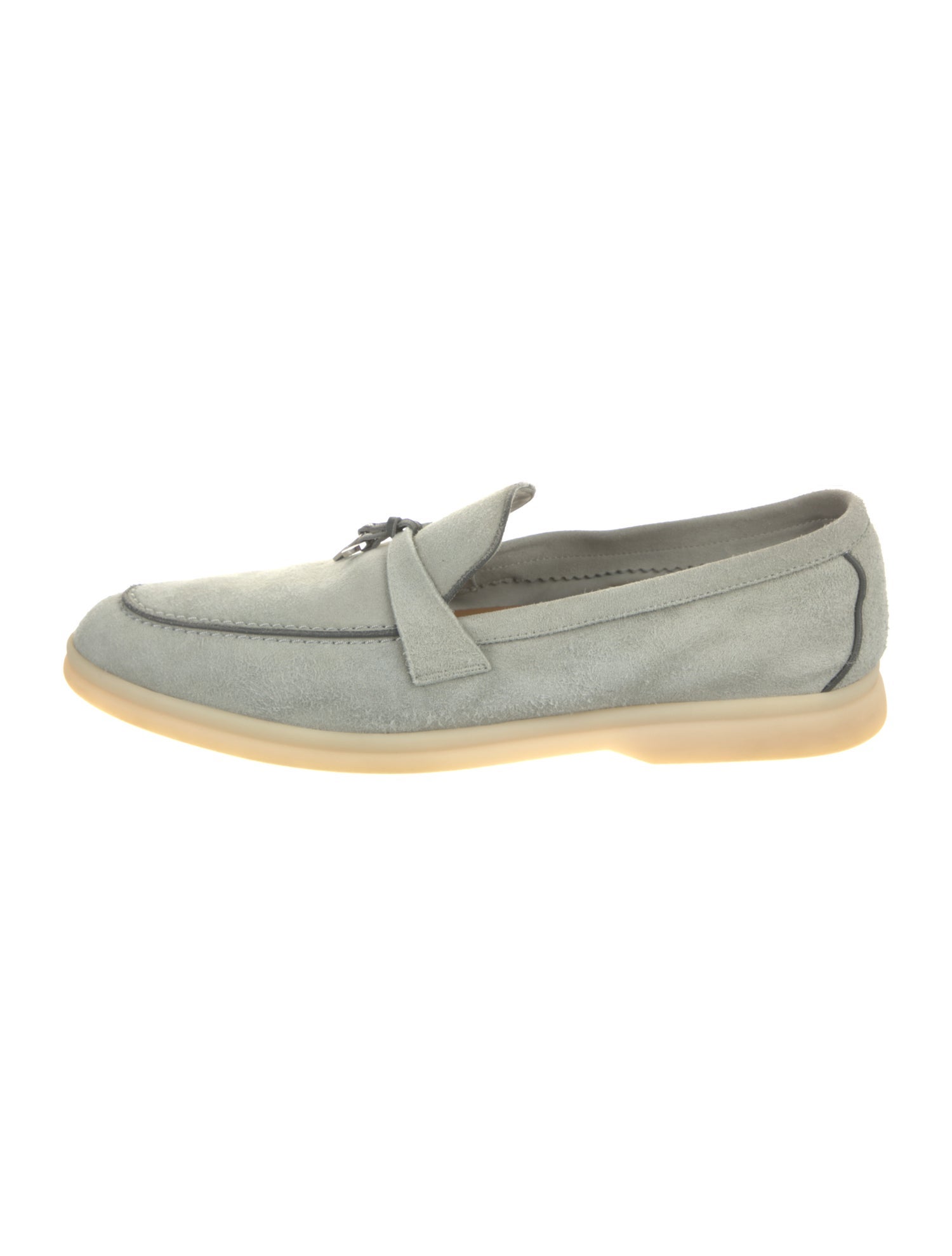 Loro Piana Summer Charms Walk Suede Loafers