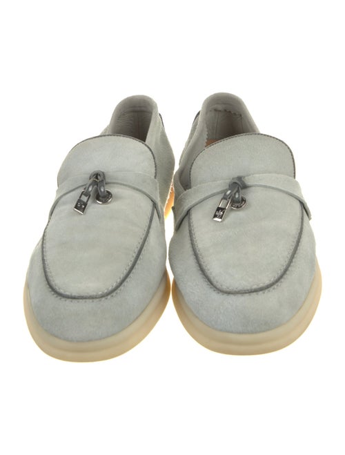 Loro Piana Summer Charms Walk Suede Loafers