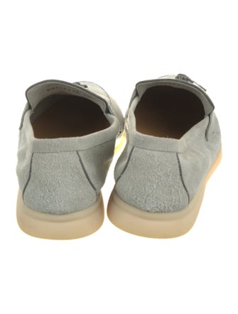 Loro Piana Summer Charms Walk Suede Loafers