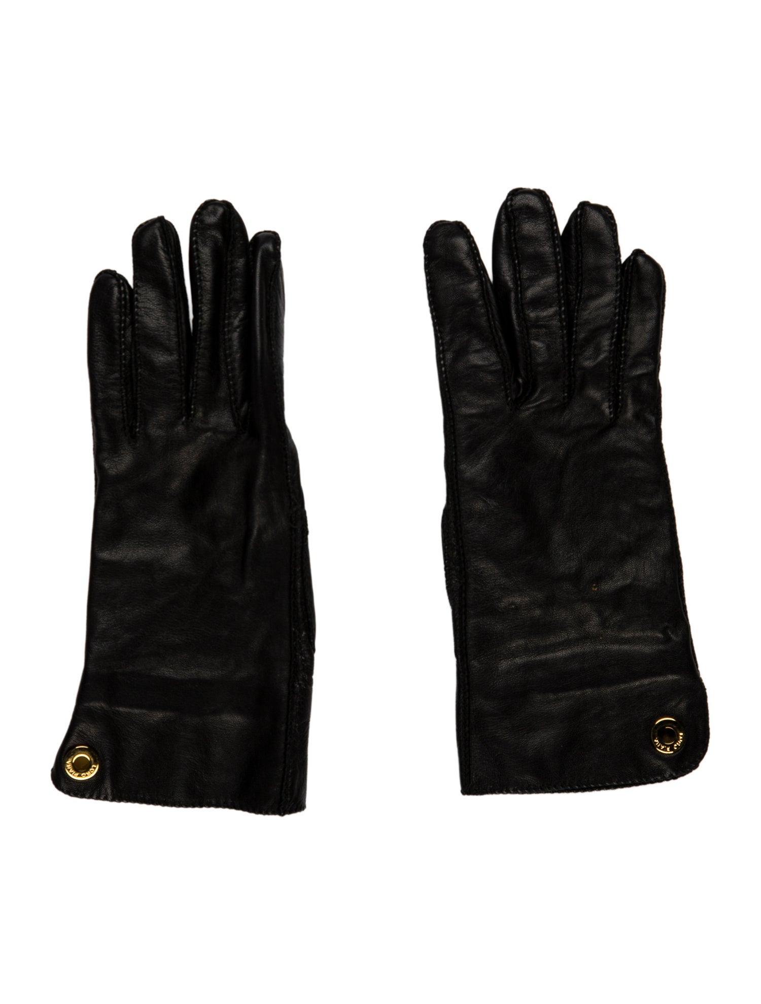 Loro Piana Leather Winter Gloves