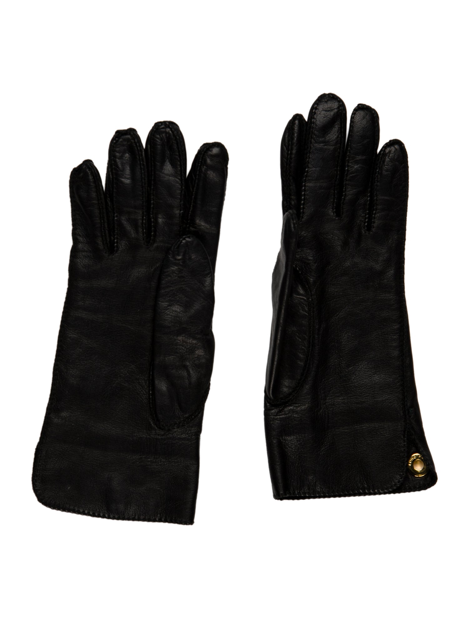 Loro Piana Leather Winter Gloves