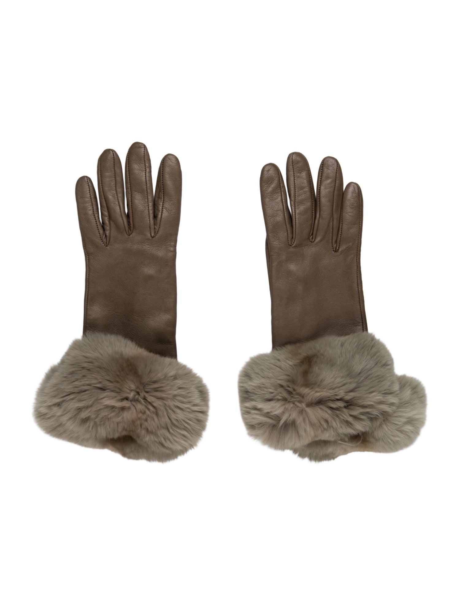 Loro Piana Leather Winter Gloves