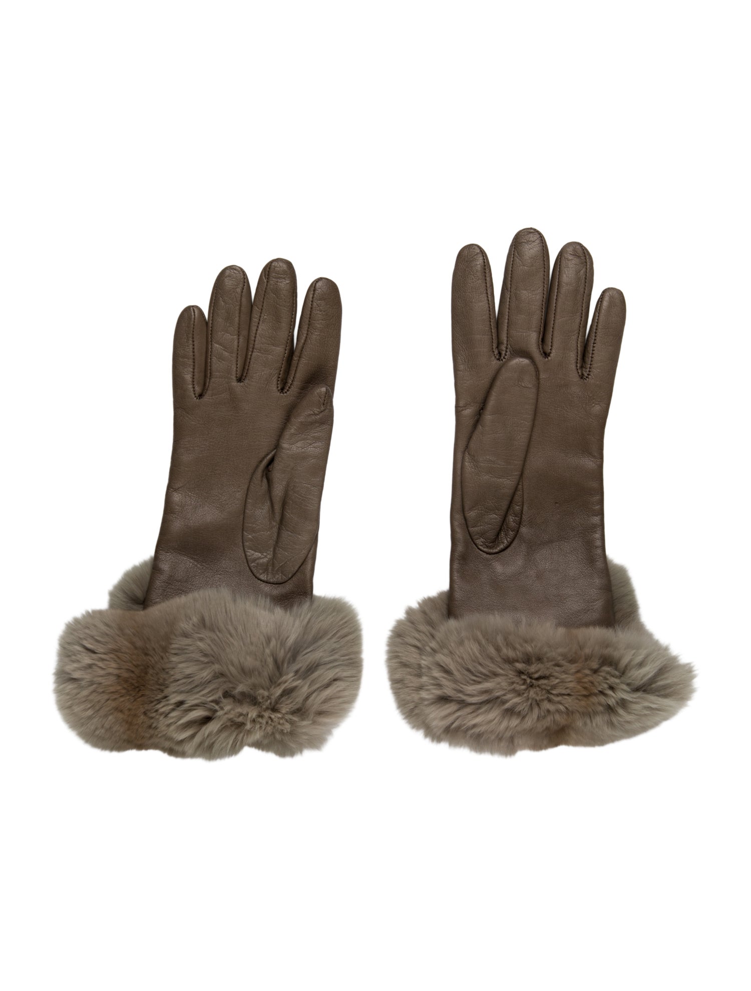 Loro Piana Leather Winter Gloves