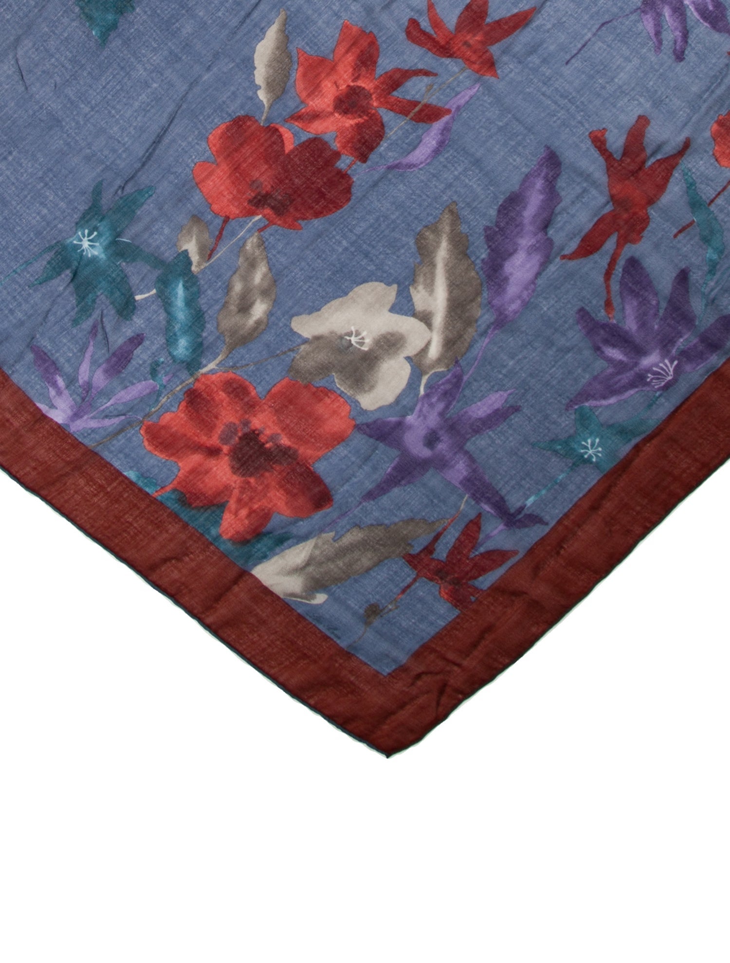 Loro Piana Cashmere Floral Print Scarf