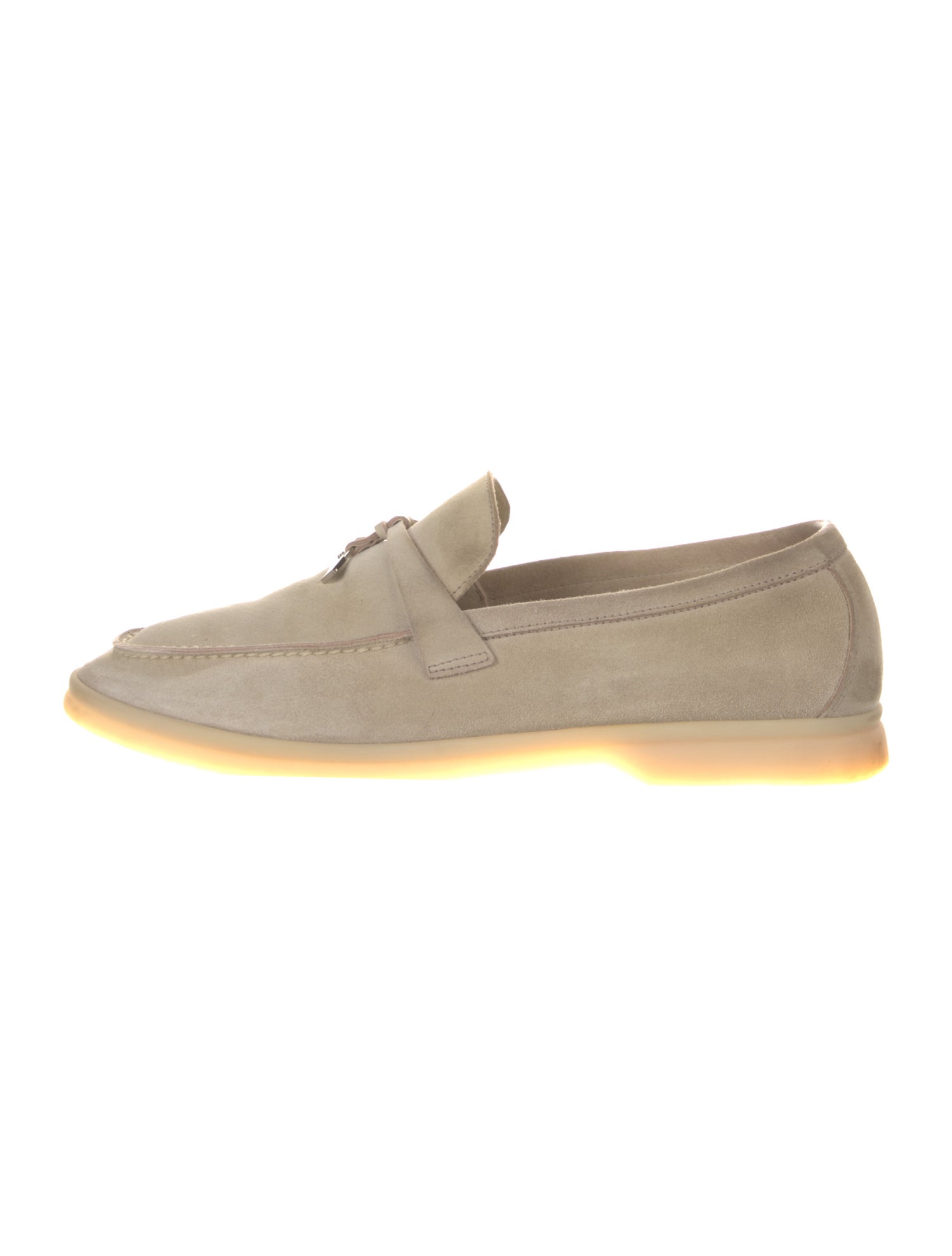 Loro Piana Summer Charms Walk Suede Loafers