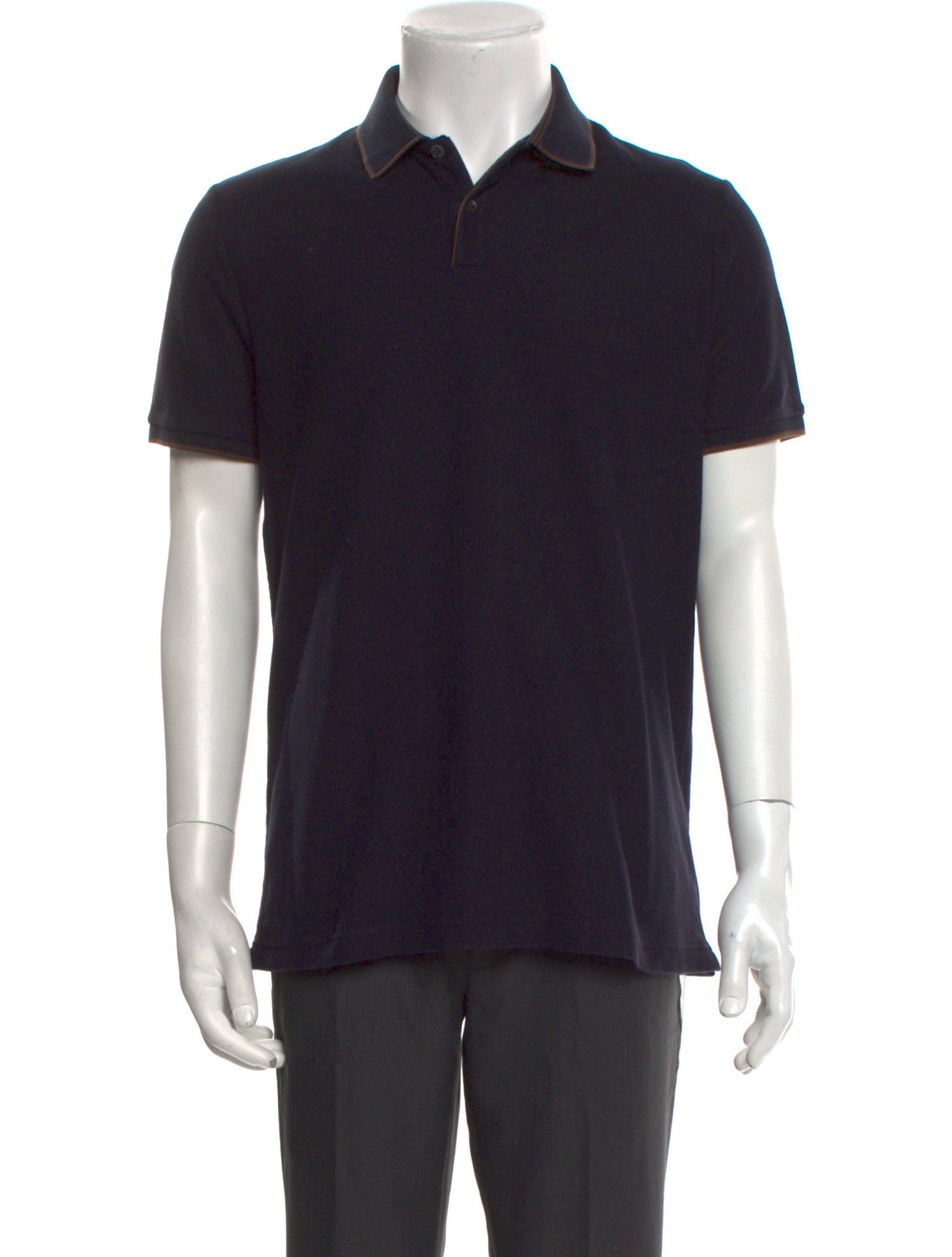 Loro Piana Collar Short Sleeve Polo Shirt