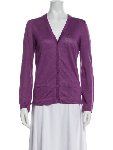 Loro Piana Knitwear Linen V-Neck Sweater Us2, It38 | XS