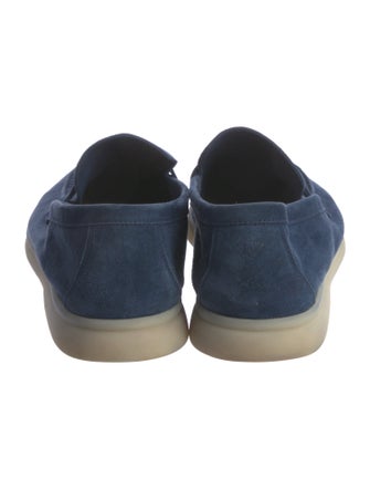 Loro Piana Summer Charms Walk Suede Loafers