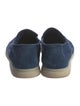 Loro Piana Summer Charms Walk Suede Loafers
