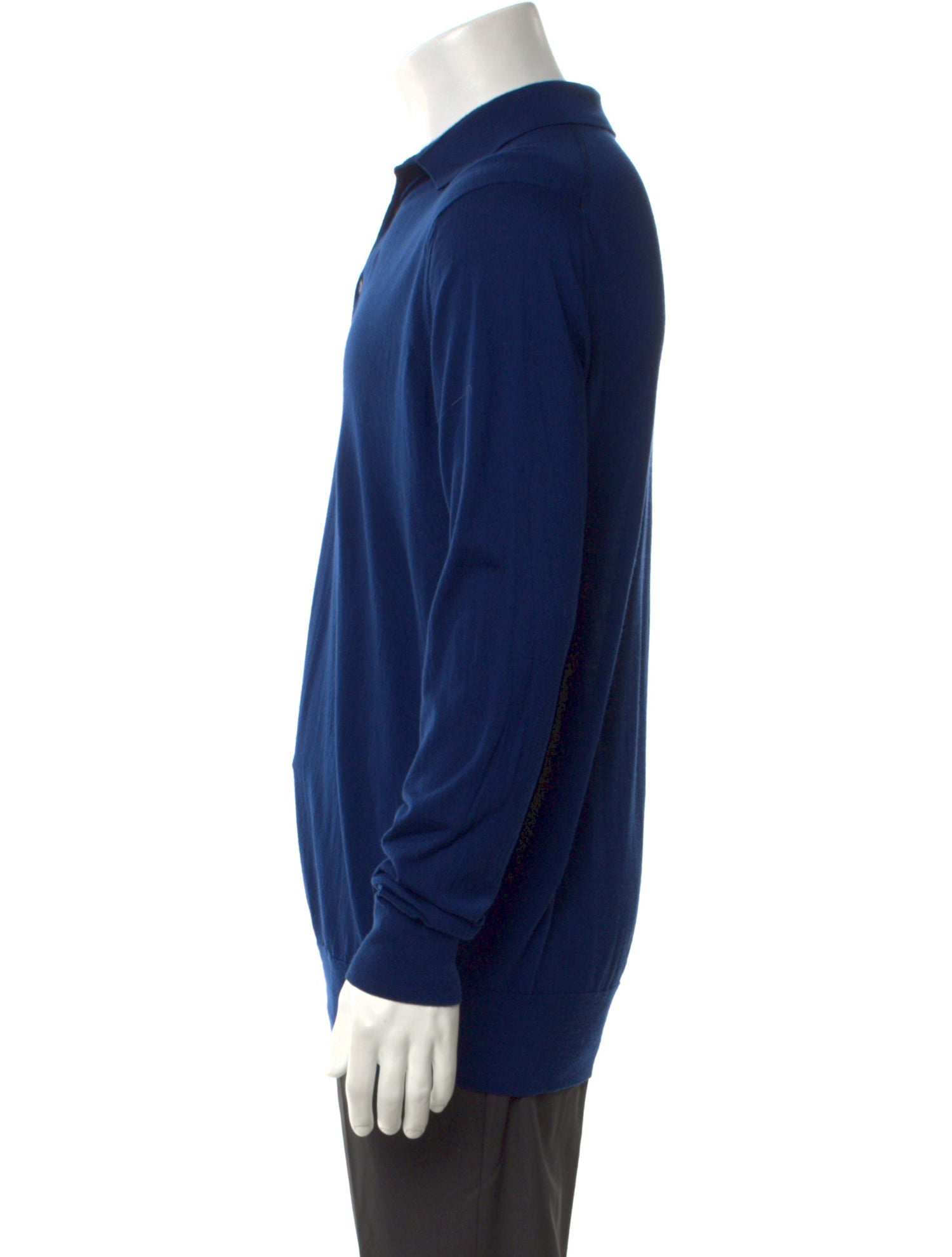 Loro Piana Virgin Wool Collar Polo Sweater