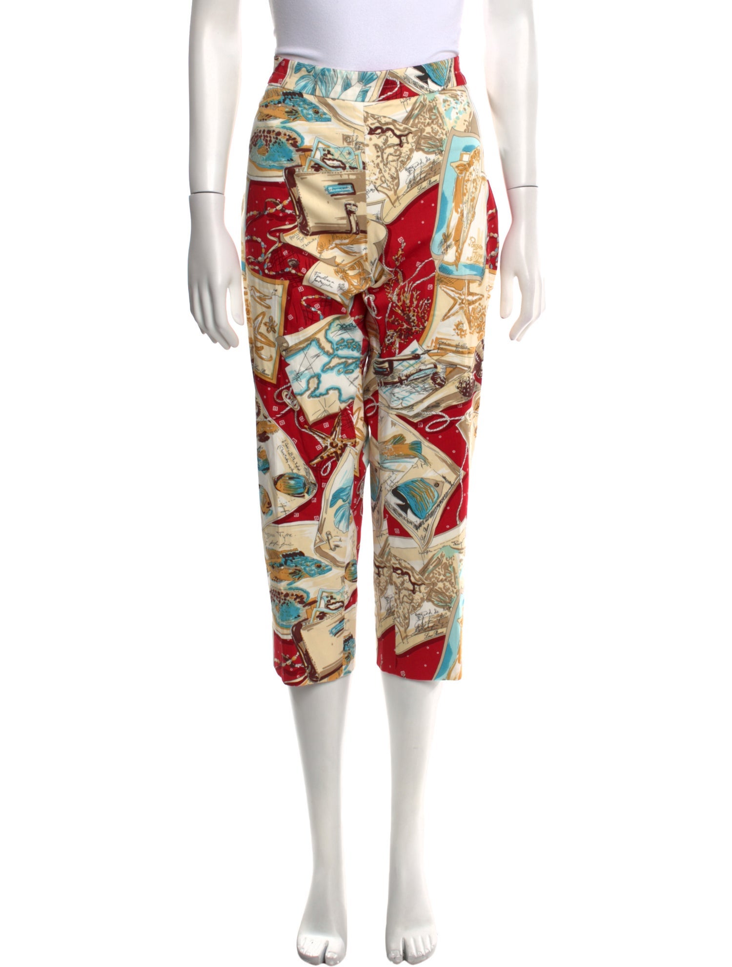 Loro Piana Printed Straight Leg Pants w/ Tags