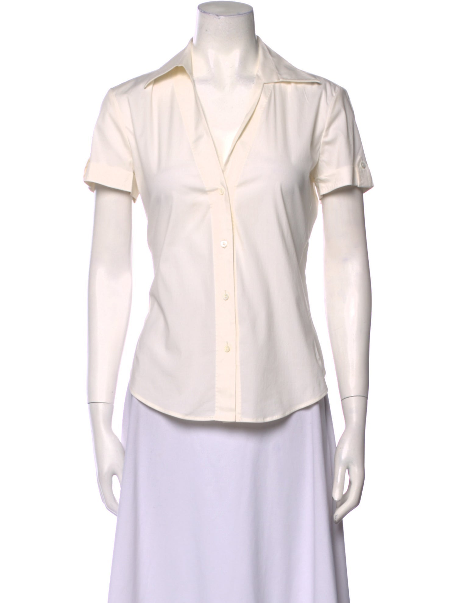 Loro Piana Short Sleeve Button-Up Top w/ Tags