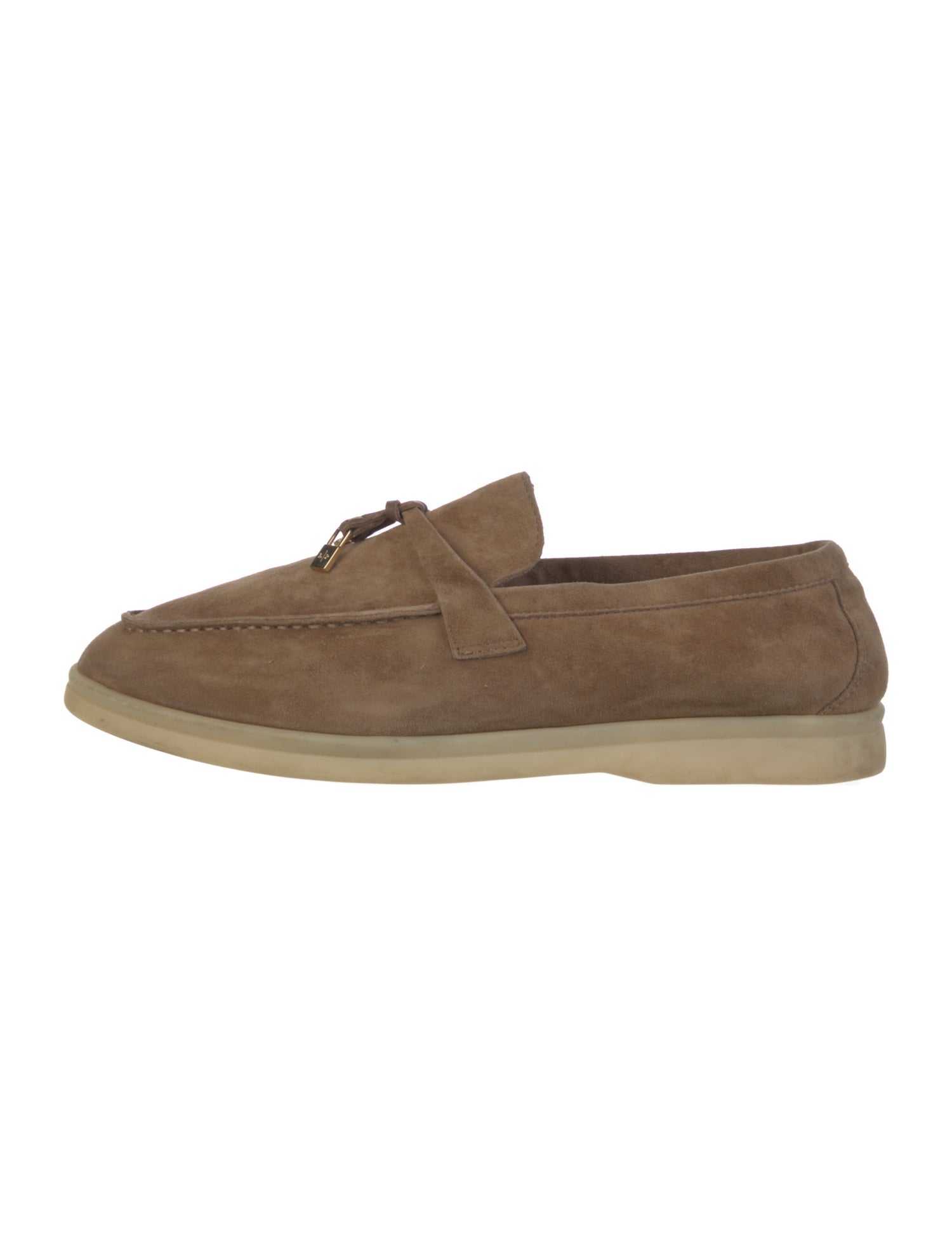 Loro Piana Summer Walk Charms Suede Loafers