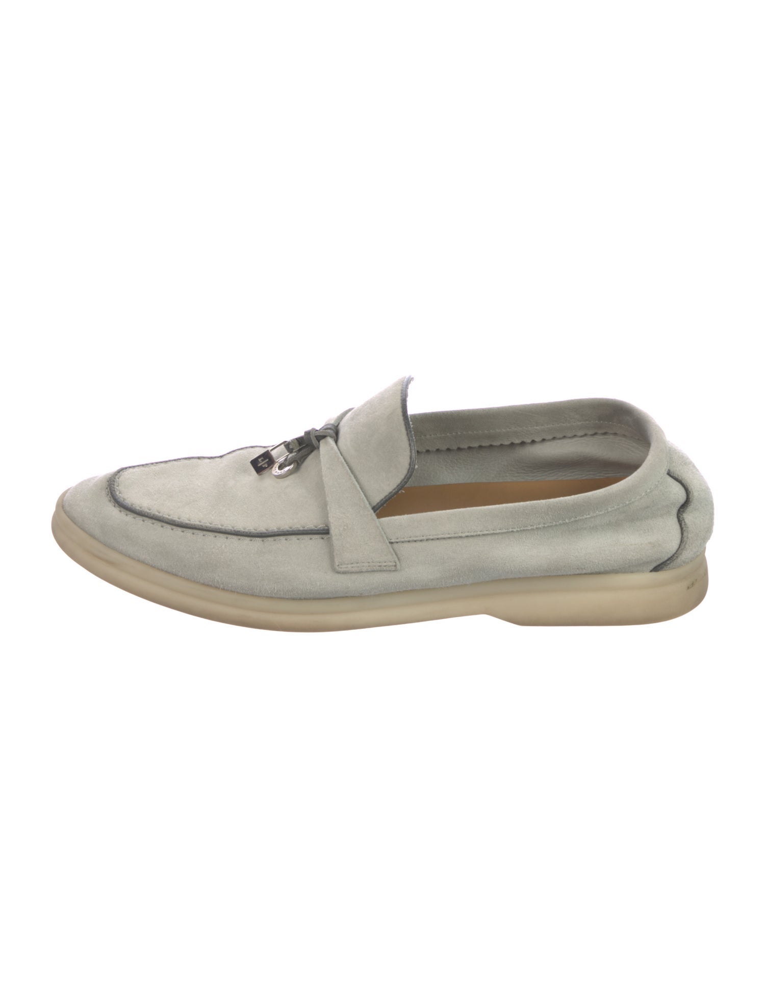 Loro Piana Summer Walk Charms Suede Loafers