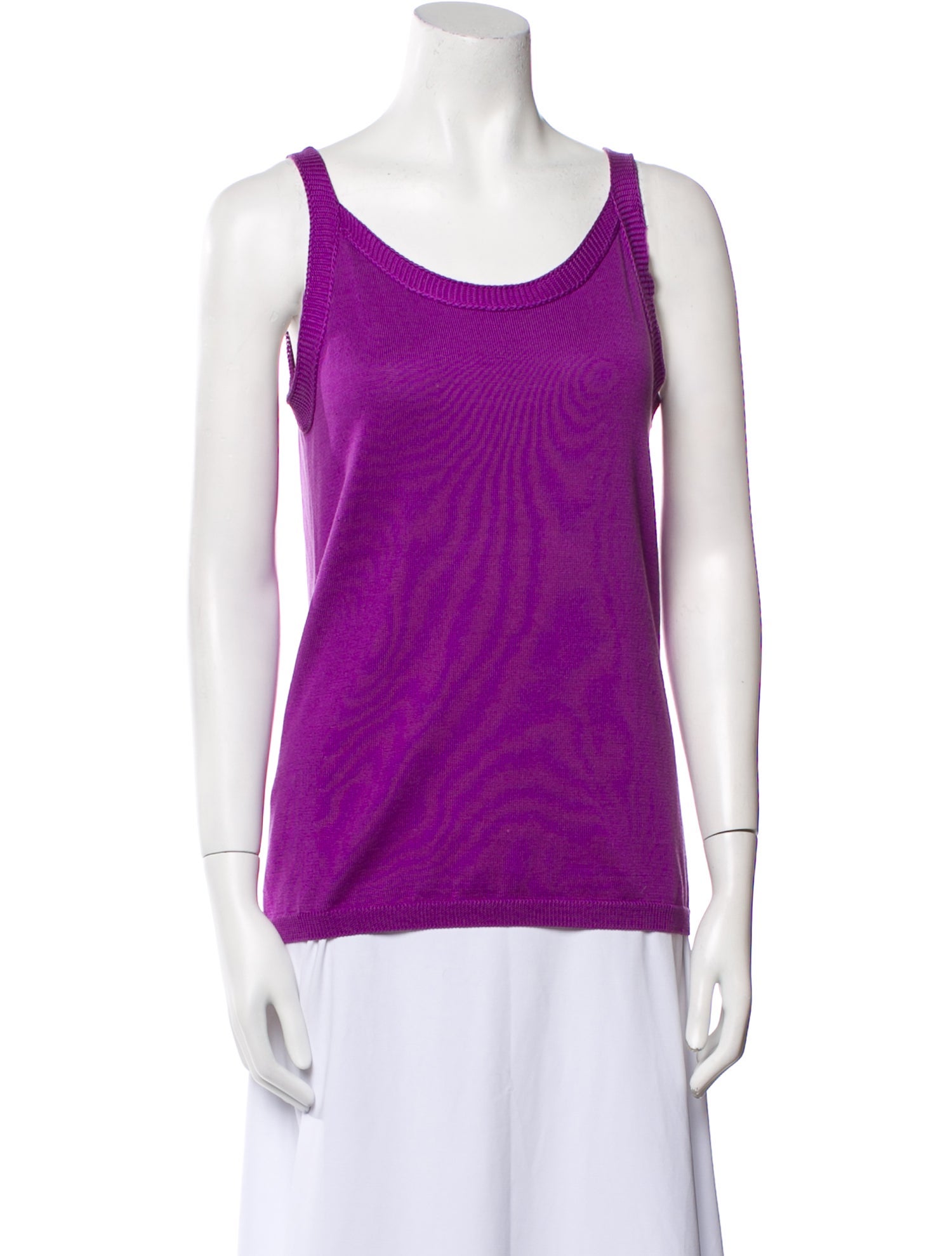 Loro Piana Silk Scoop Neck Top