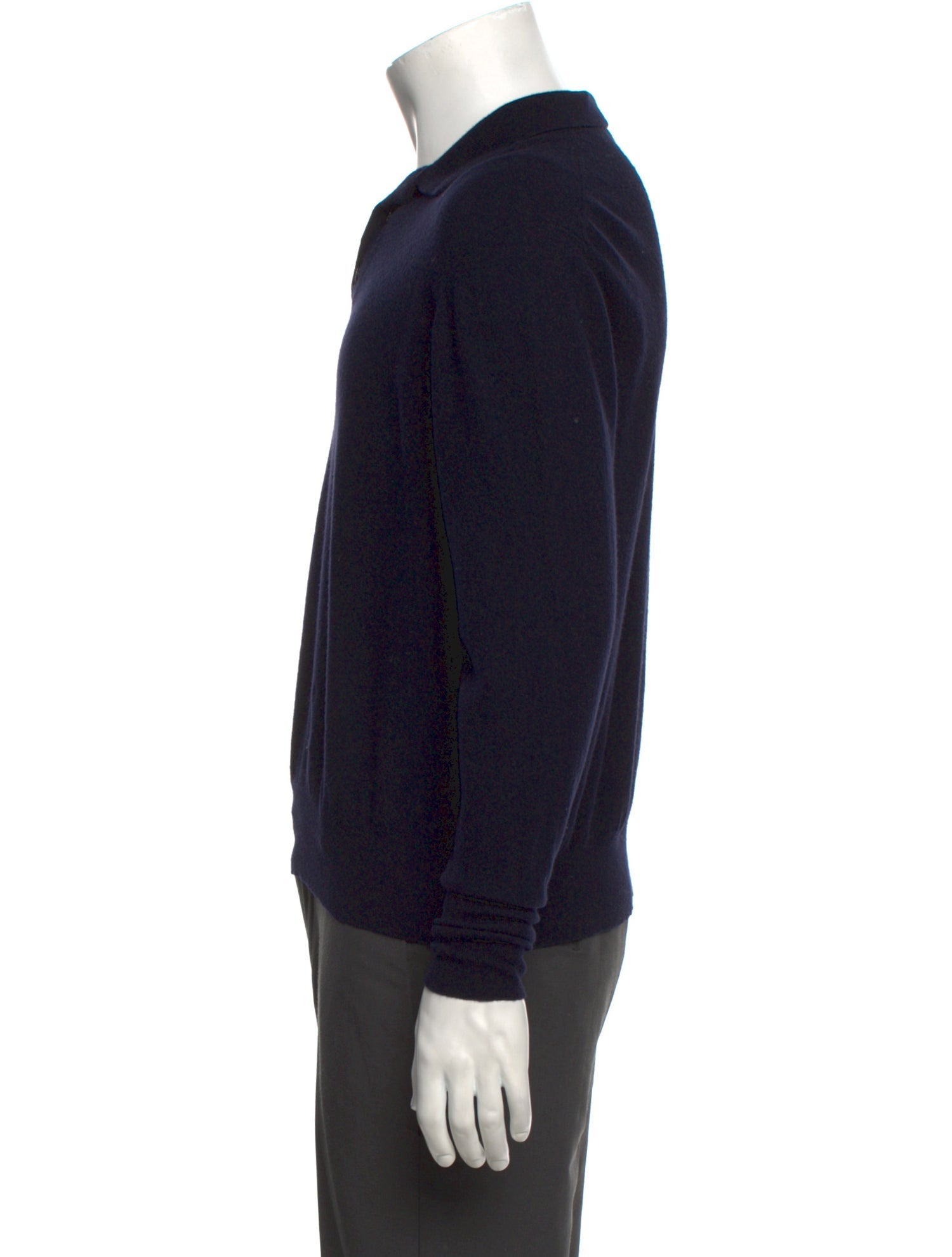 Loro Piana Wool Collar Polo Sweater