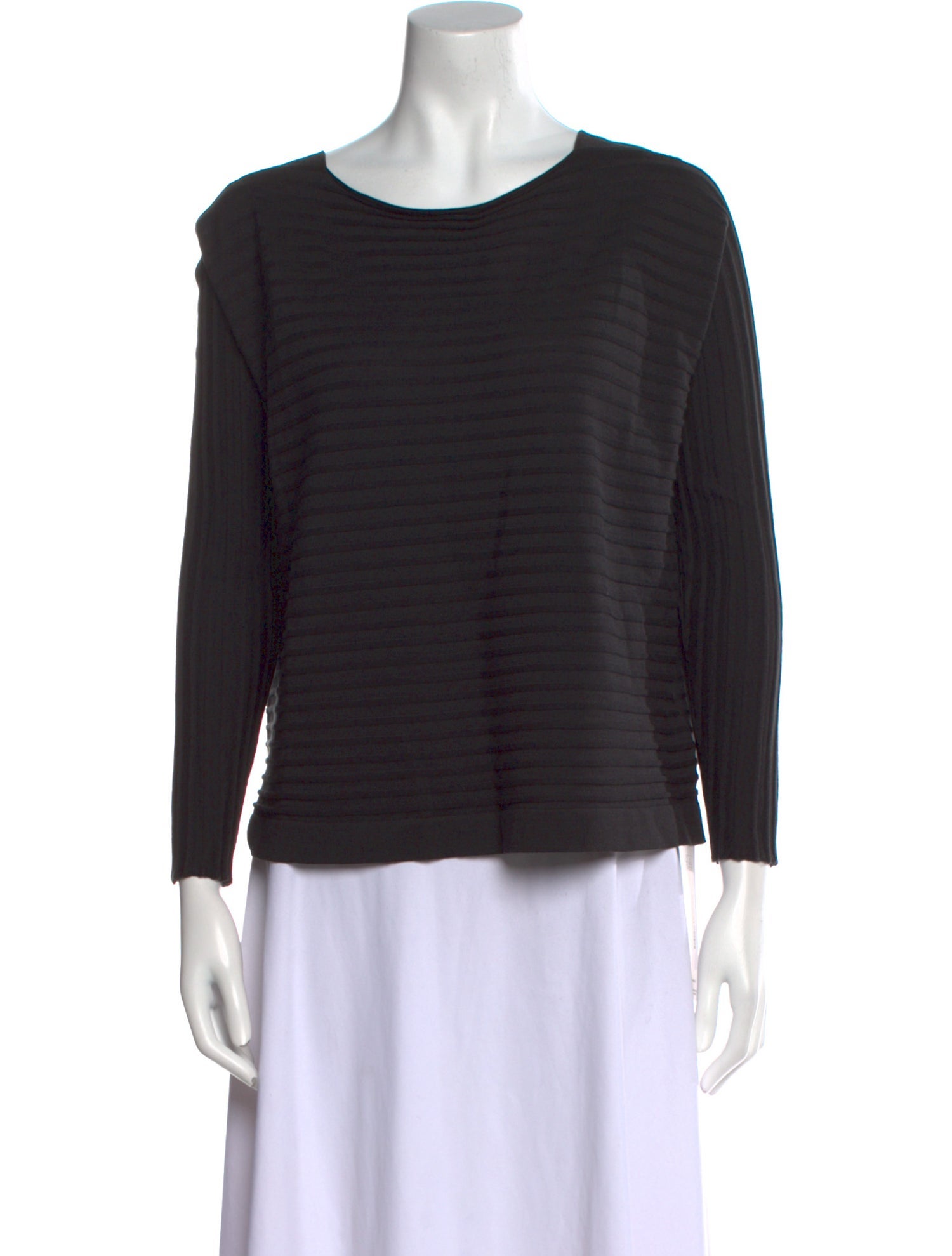 Loro Piana Silk Bateau Neckline Top