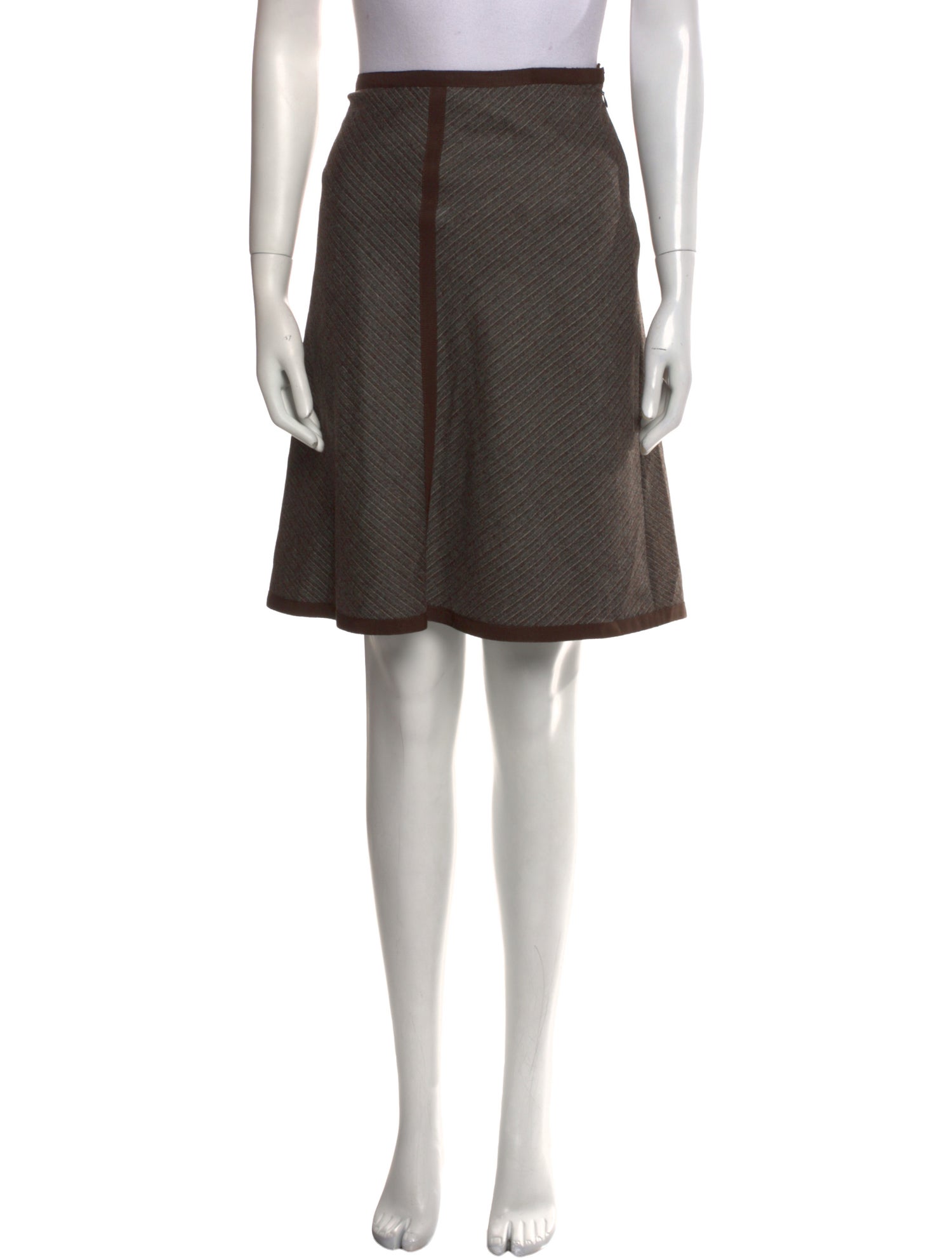 Loro Piana Virgin Wool Knee-Length Skirt