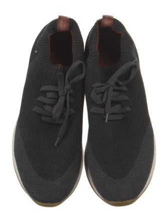 Loro Piana Leather Trim Embellishment Athletic Sneakers