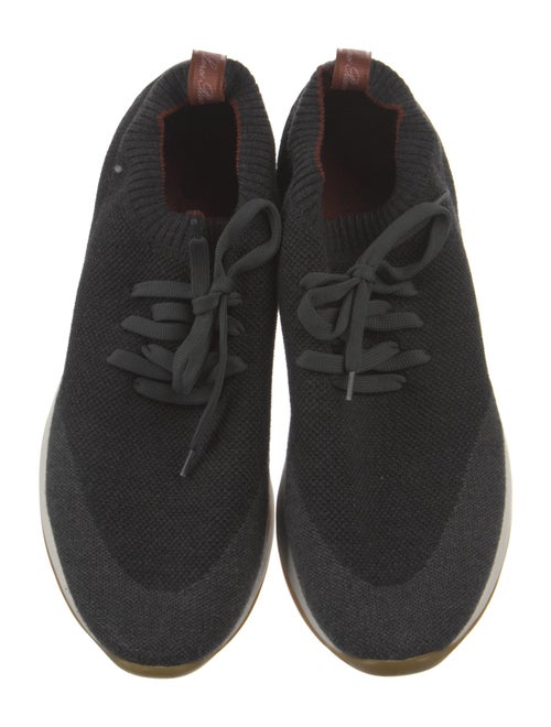 Loro Piana Leather Trim Embellishment Athletic Sneakers