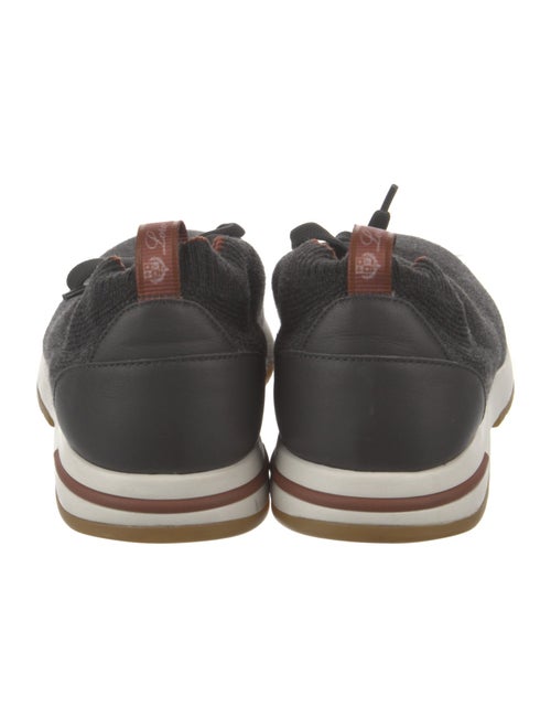 Loro Piana Leather Trim Embellishment Athletic Sneakers