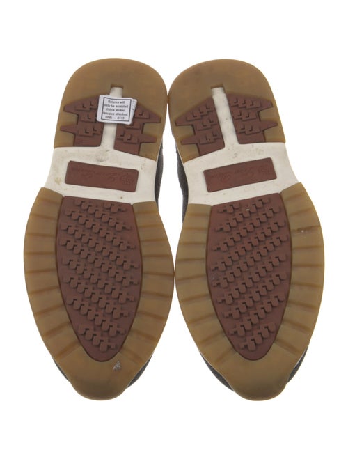 Loro Piana Leather Trim Embellishment Athletic Sneakers