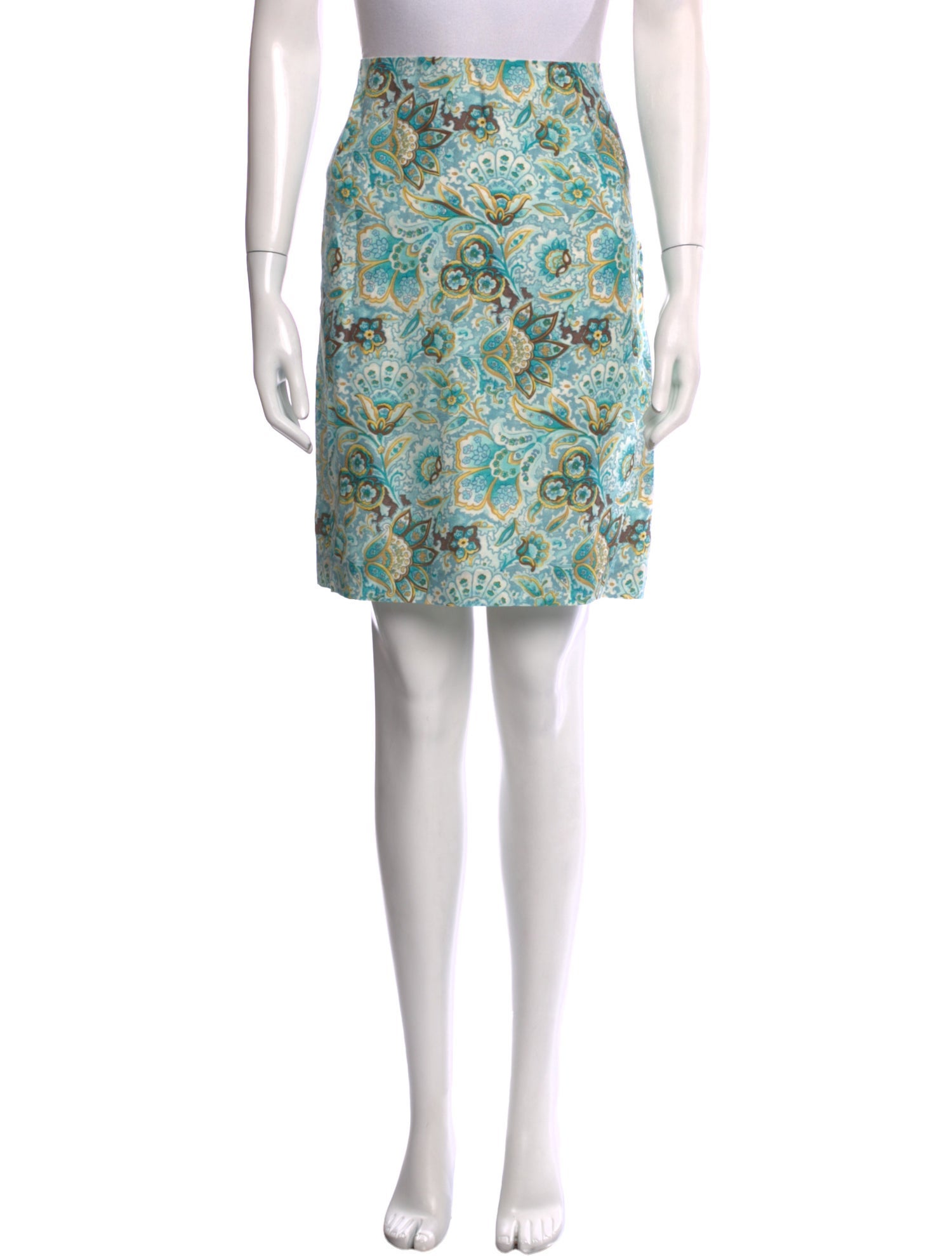 Loro Piana Linen Knee-Length Skirt