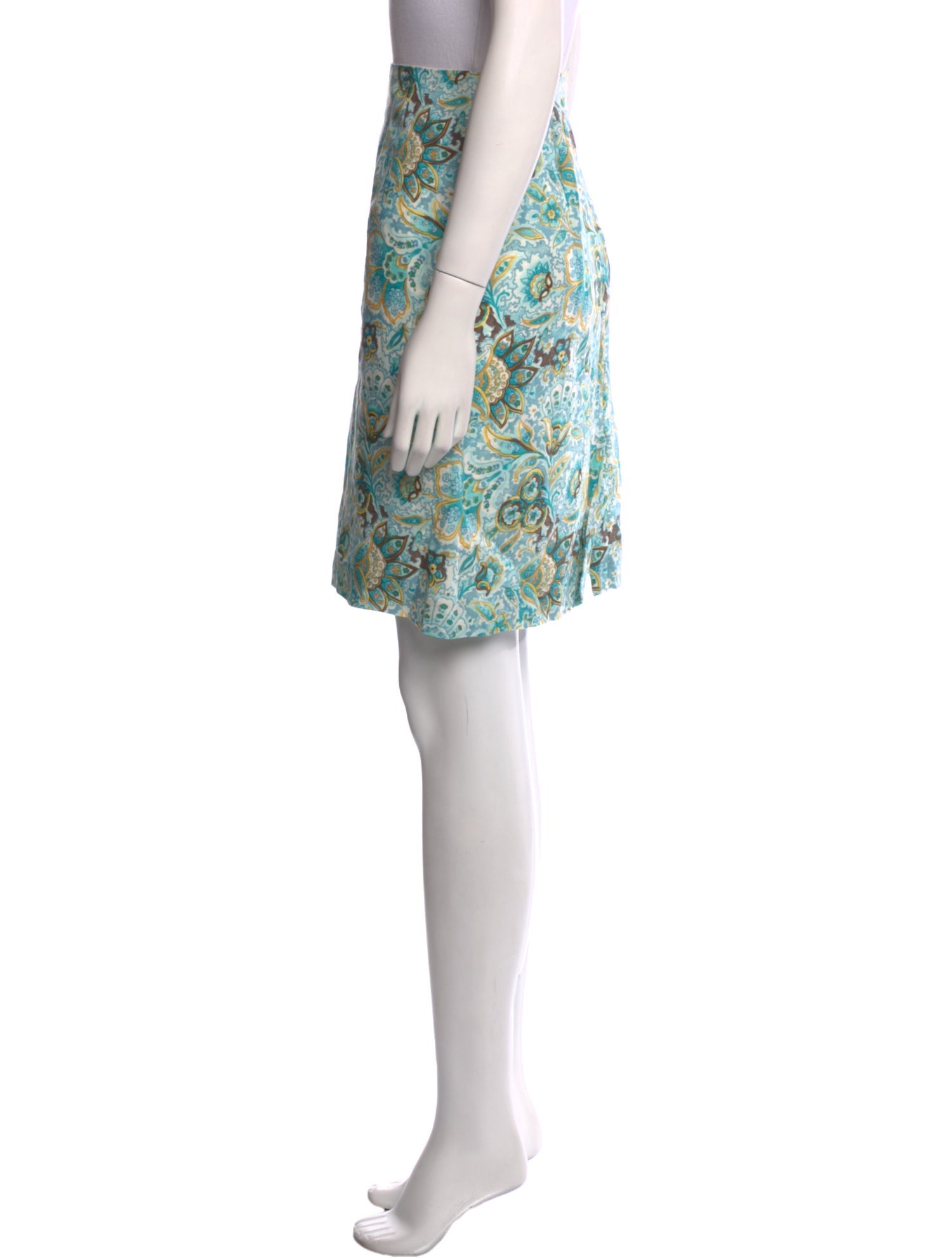 Loro Piana Linen Knee-Length Skirt