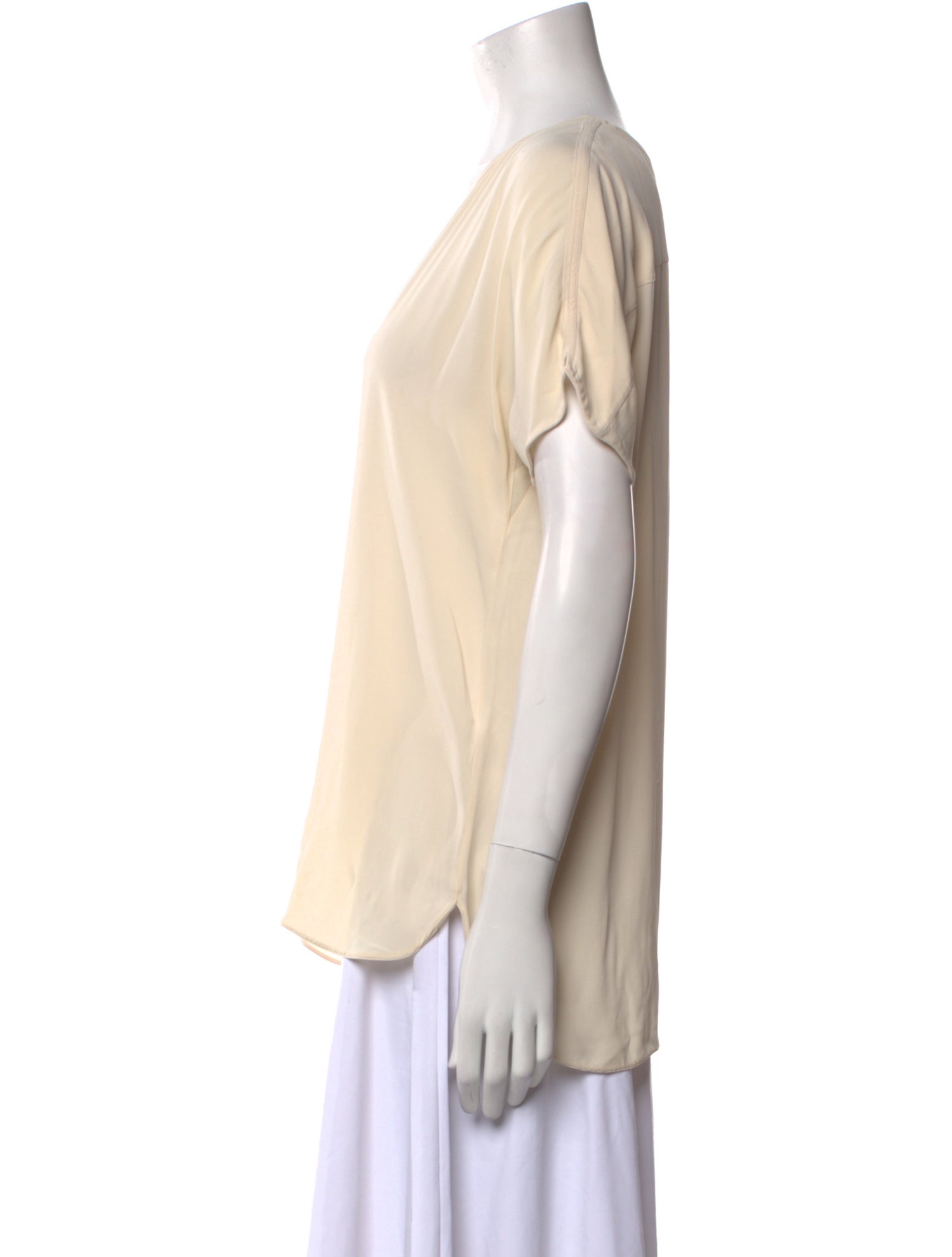 Loro Piana Silk V-Neck T-Shirt