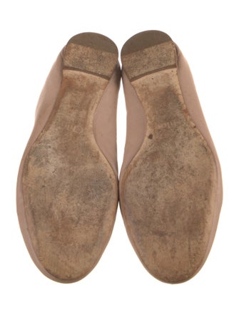 Chloé Leather Scalloped Accent Ballet Flats
