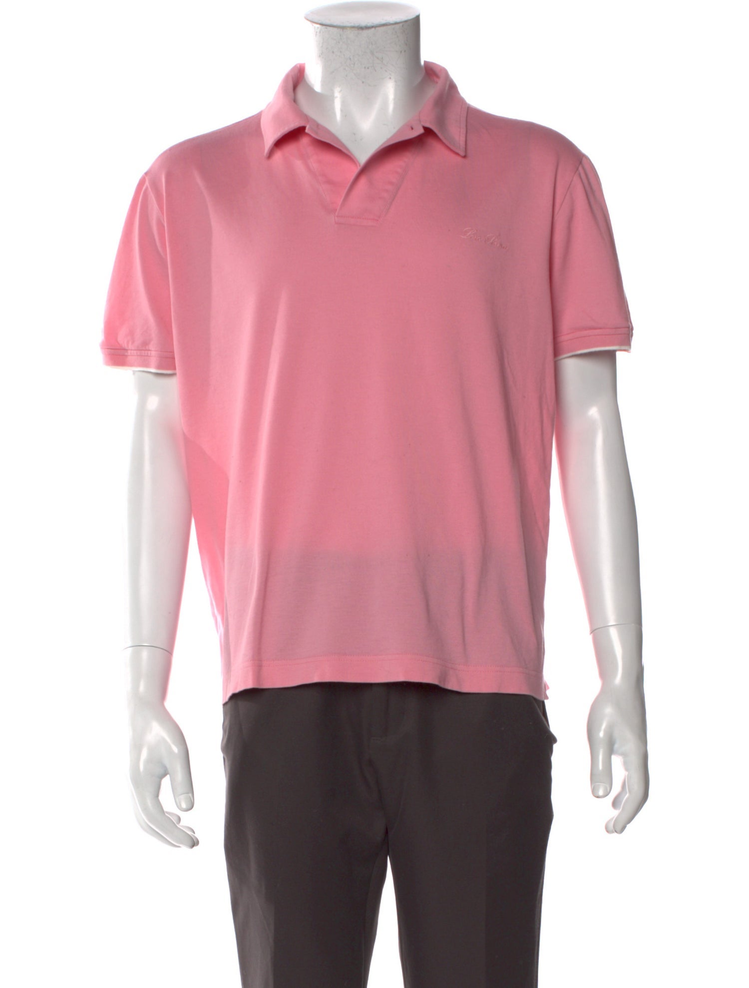 Loro Piana Collar Short Sleeve Polo Shirt