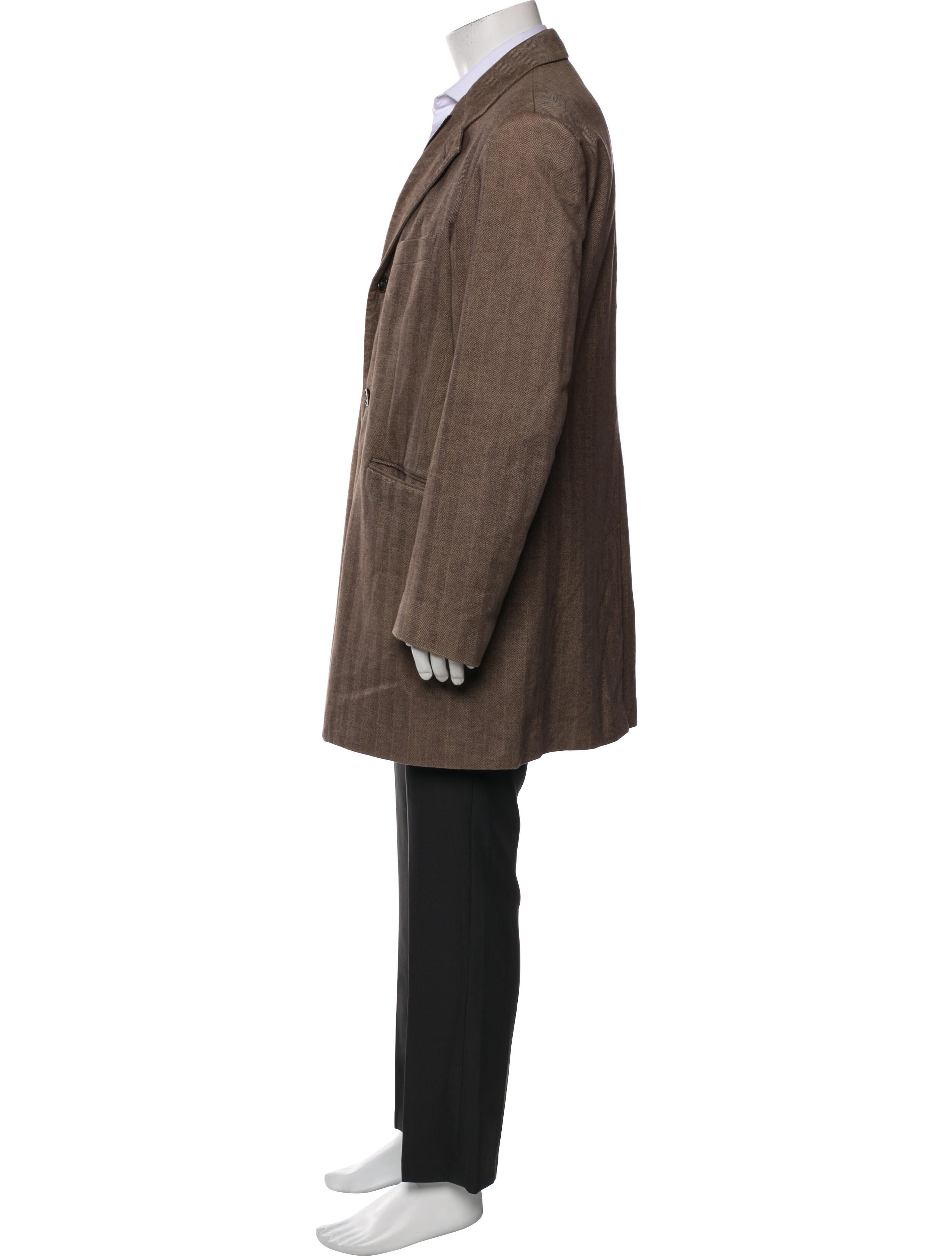 Loro Piana Storm System® Tweed Pattern Overcoat