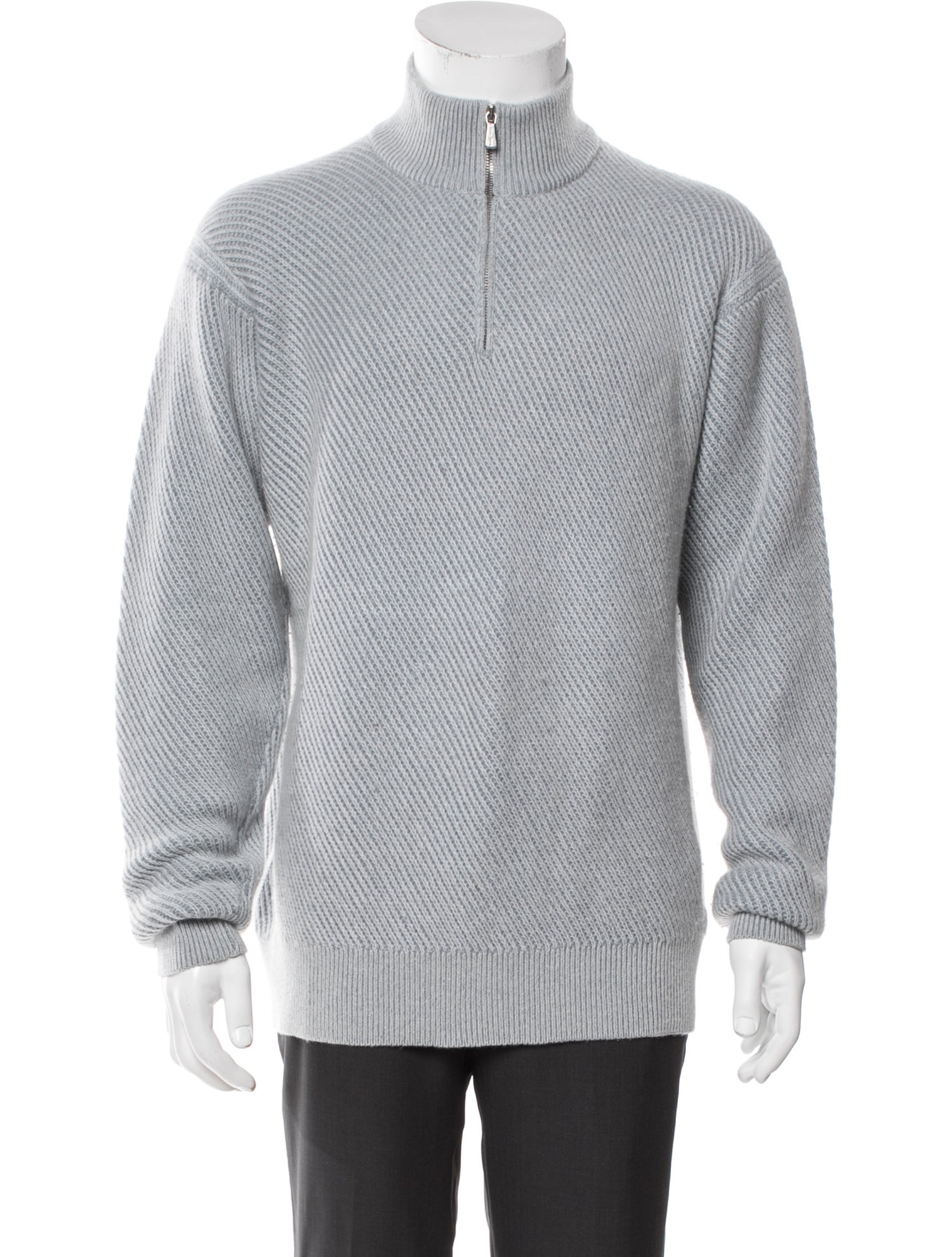 Loro Piana Cashmere Mock Neck Cardigan