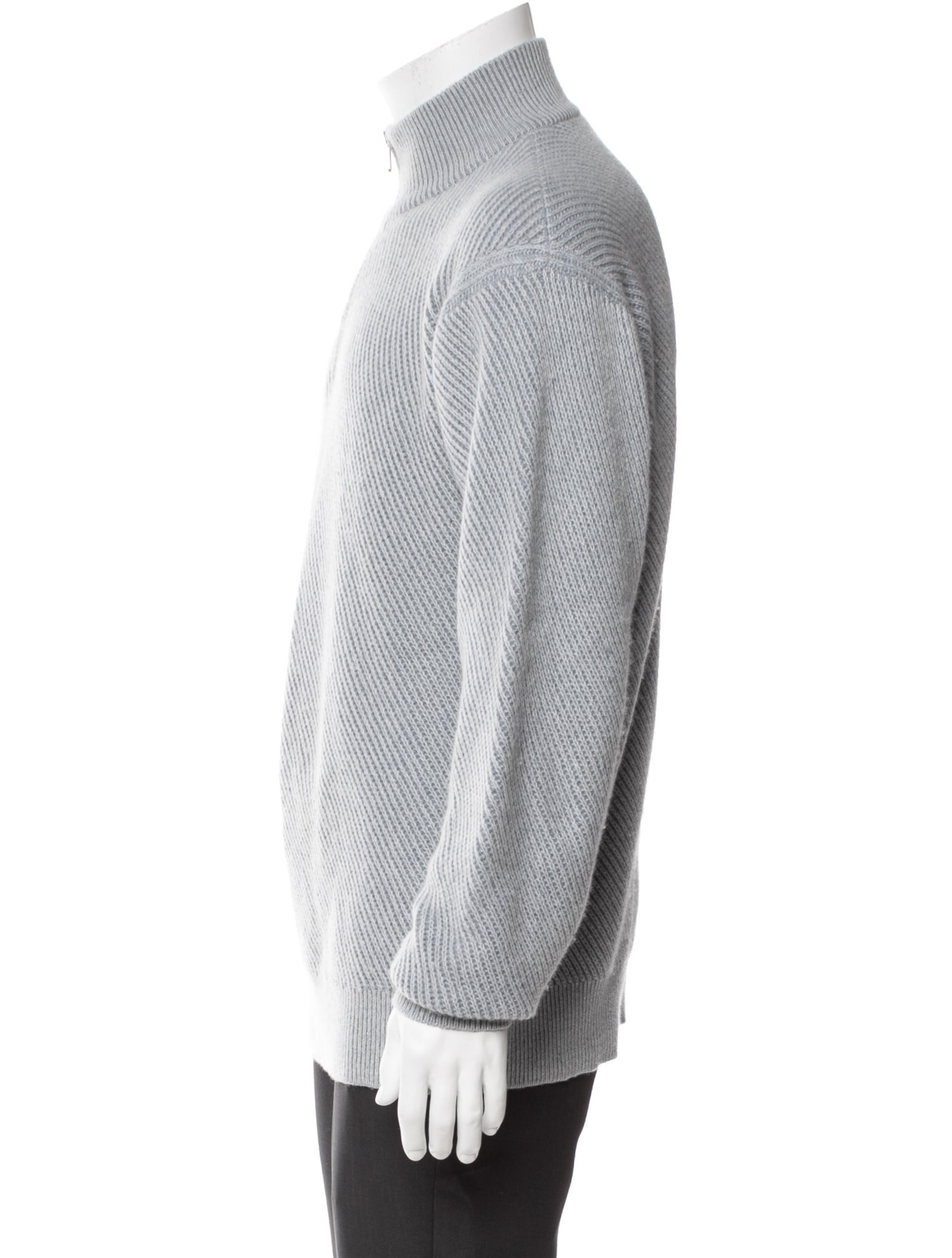 Loro Piana Cashmere Mock Neck Cardigan
