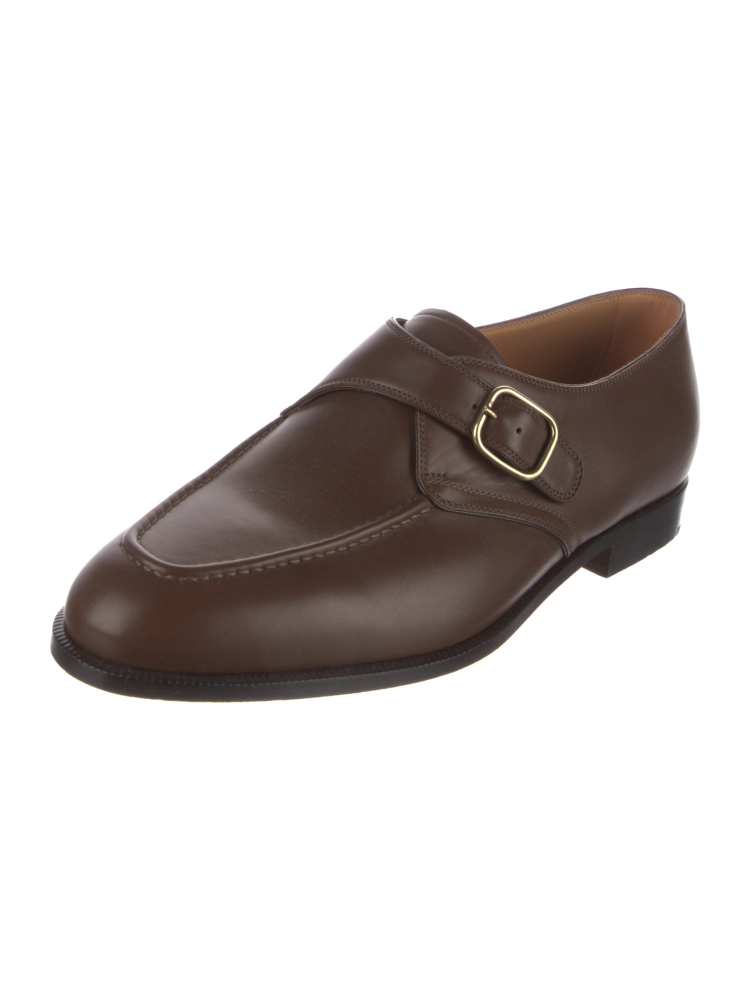 Loro Piana Leather Monk Straps