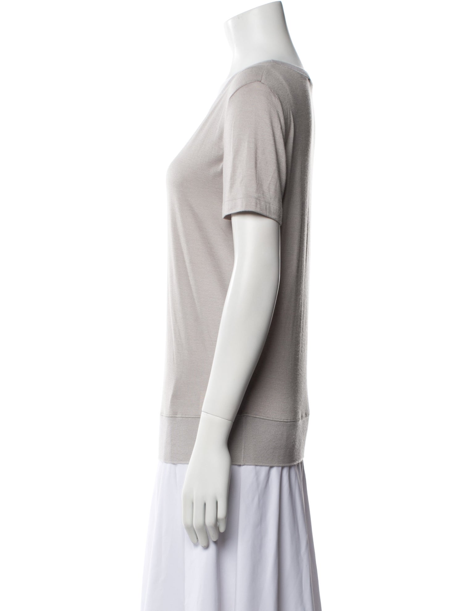 Loro Piana Cashmere Scoop Neck T-Shirt