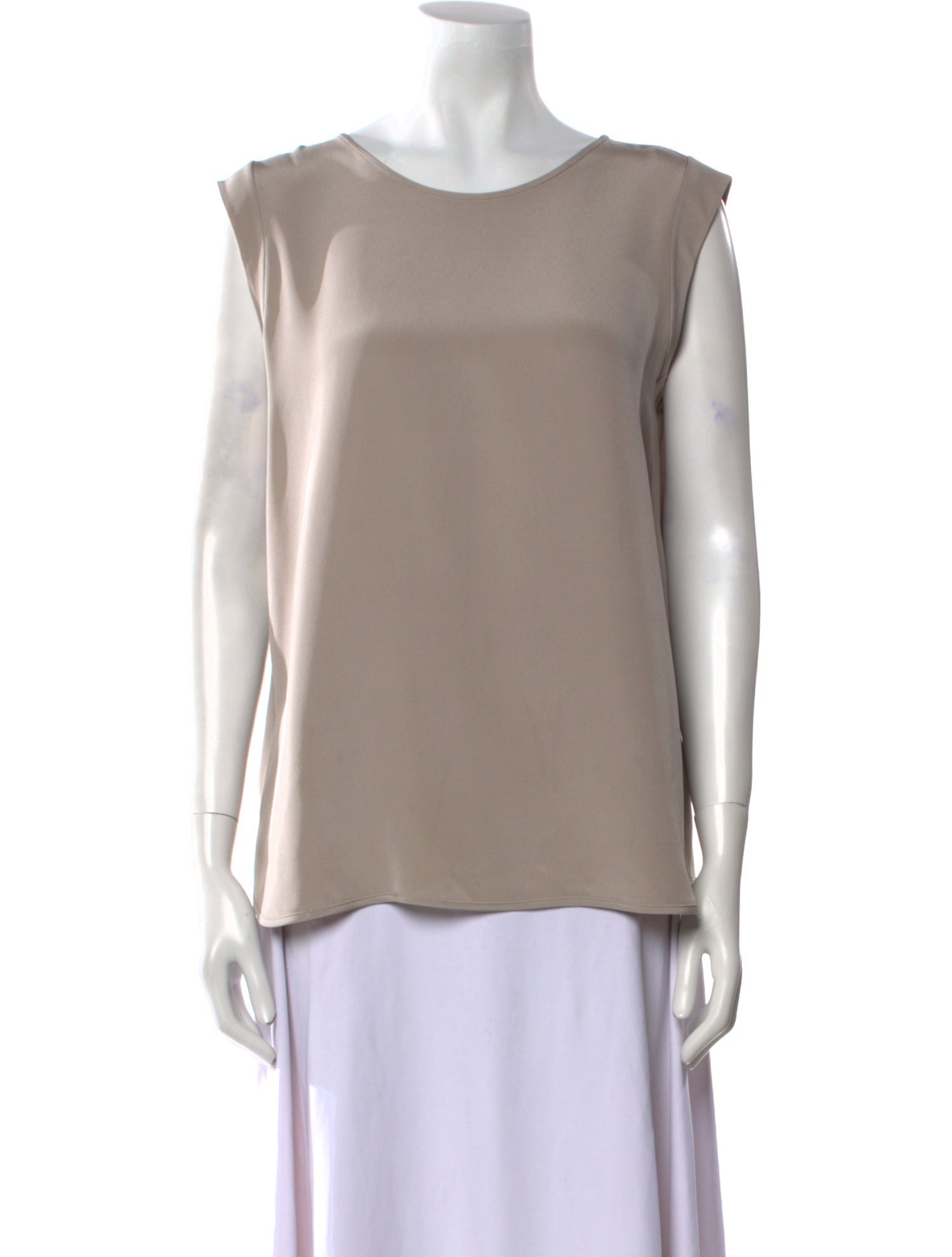 Loro Piana Silk Scoop Neck Top