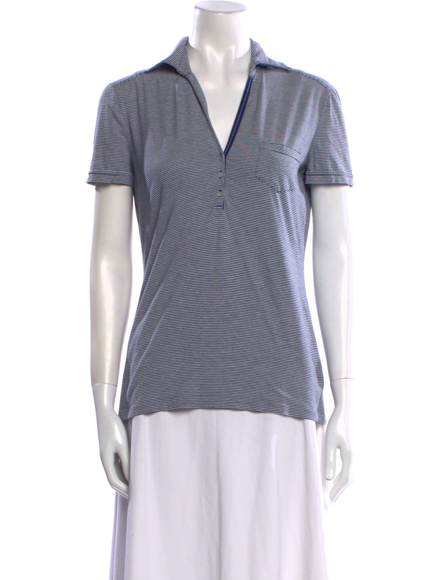 Loro Piana Striped Short Sleeve Polo