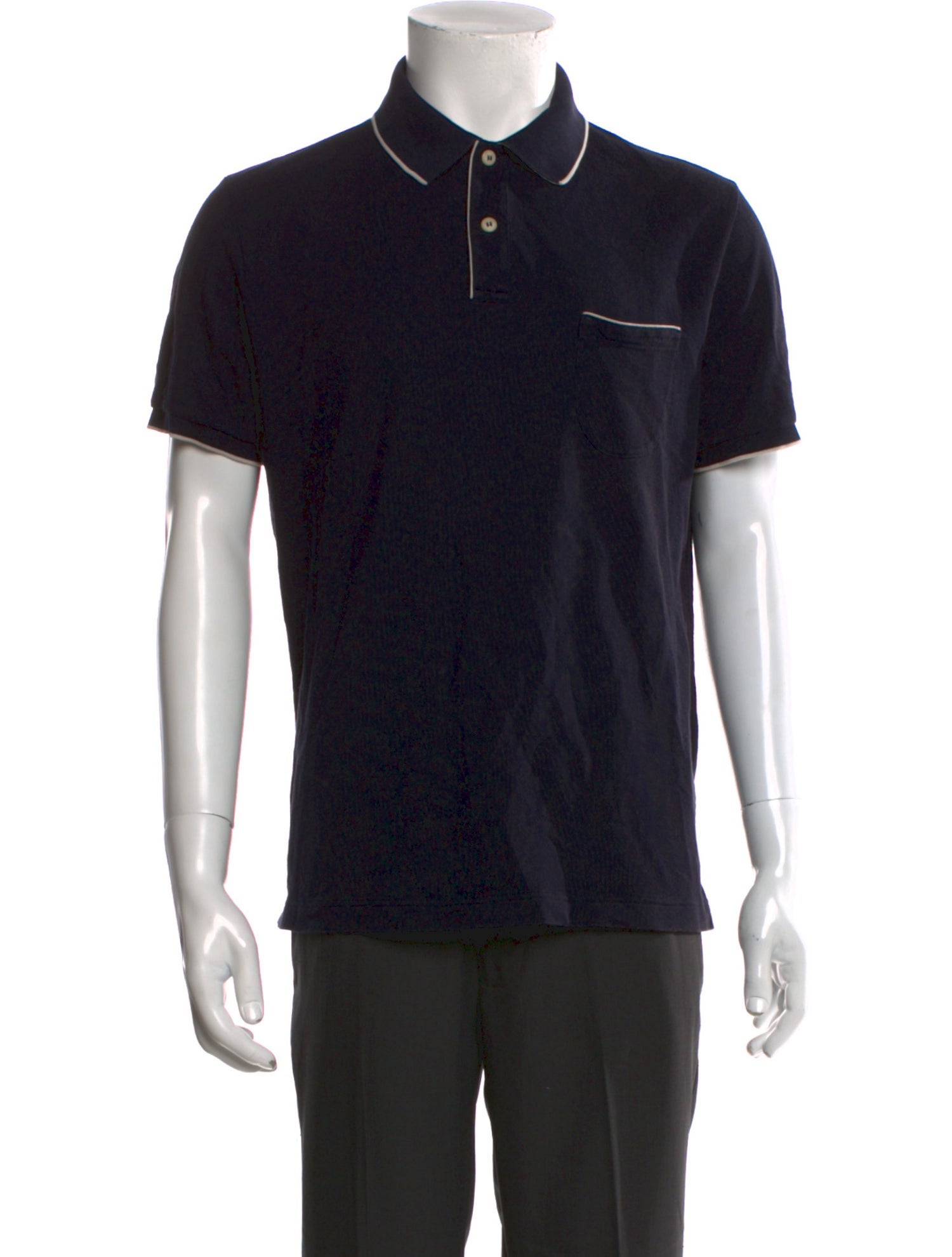 Loro Piana Collar Short Sleeve Polo Shirt