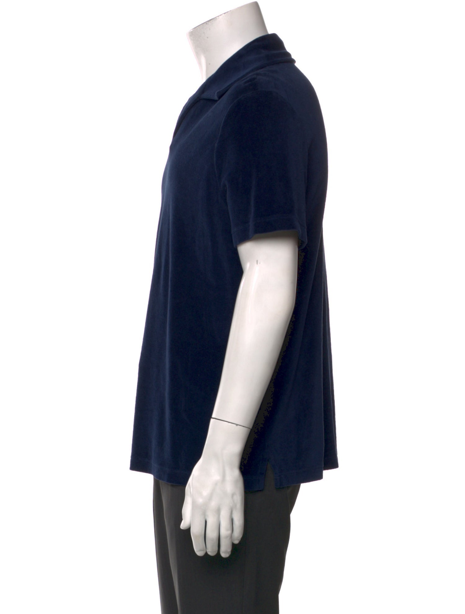 Loro Piana Velvet V-Neck Polo Shirt