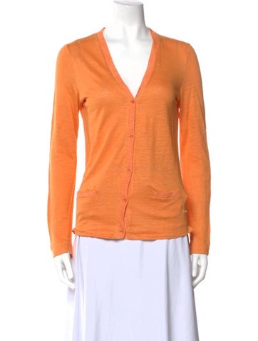 Loro Piana Knitwear Linen V-Neck Sweater Us2, It38 | XS