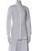 Loro Piana Linen Long Sleeve Button-Up Top