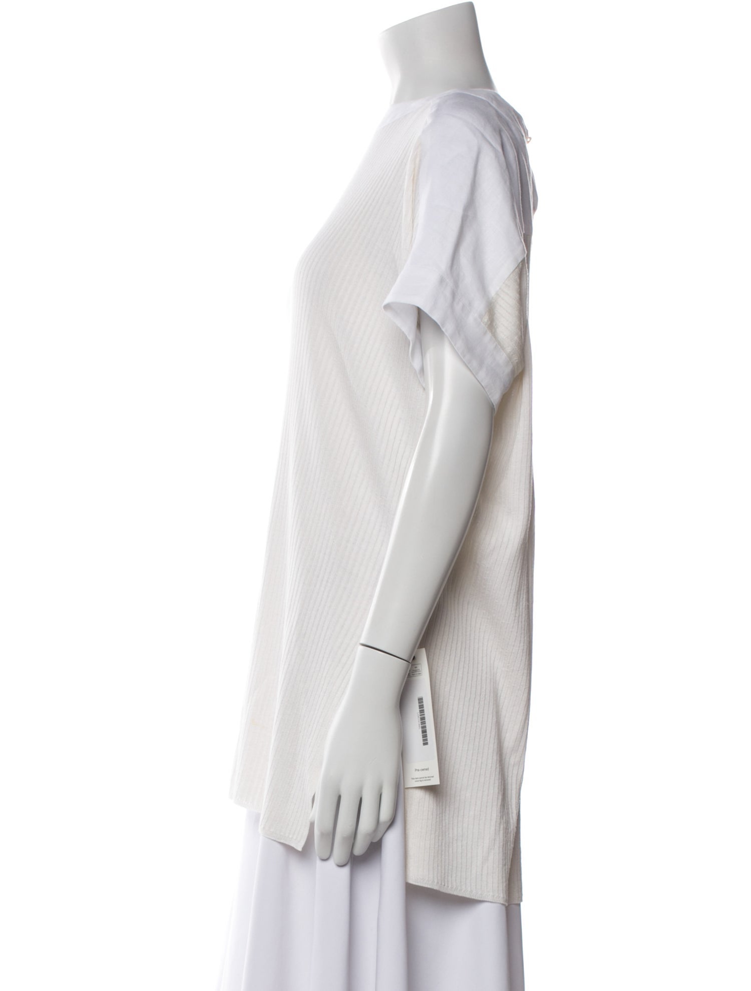 Loro Piana Silk Bateau Neckline T-Shirt