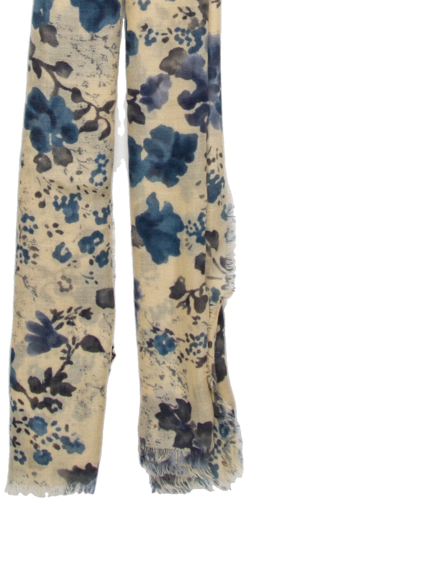 Loro Piana Cashmere Floral Print Scarf