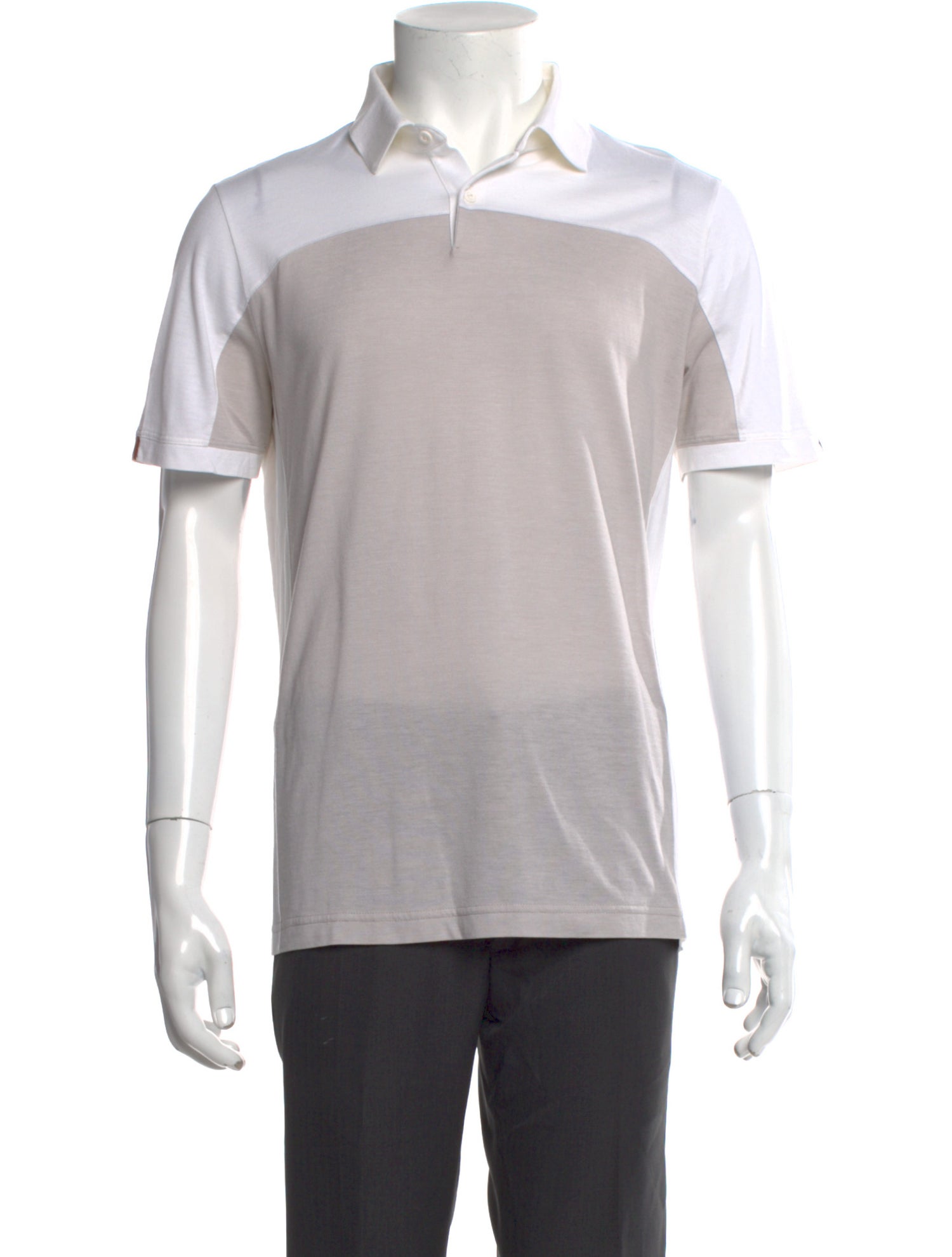 Loro Piana Colorblock Pattern Crew Neck Polo Shirt