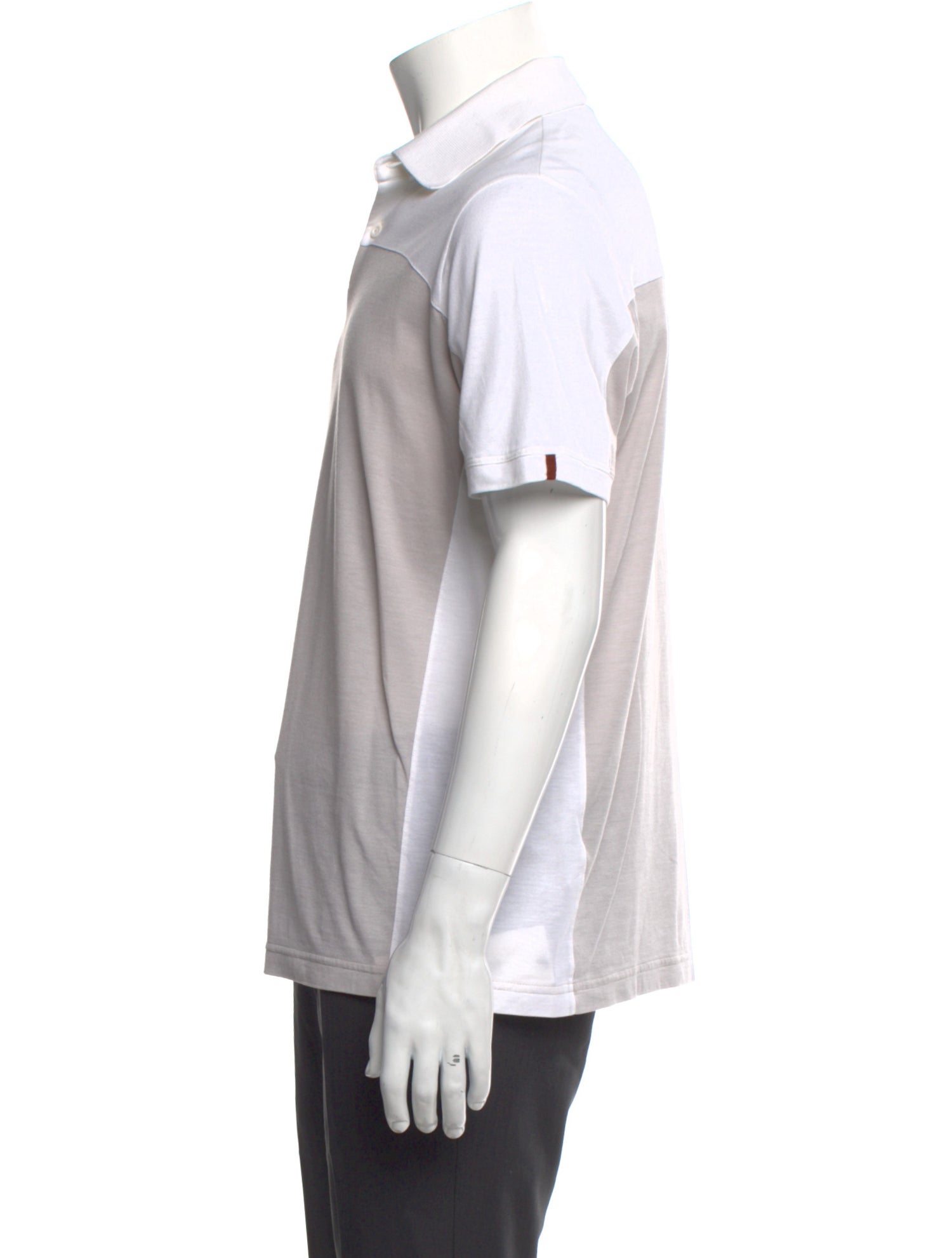 Loro Piana Colorblock Pattern Crew Neck Polo Shirt