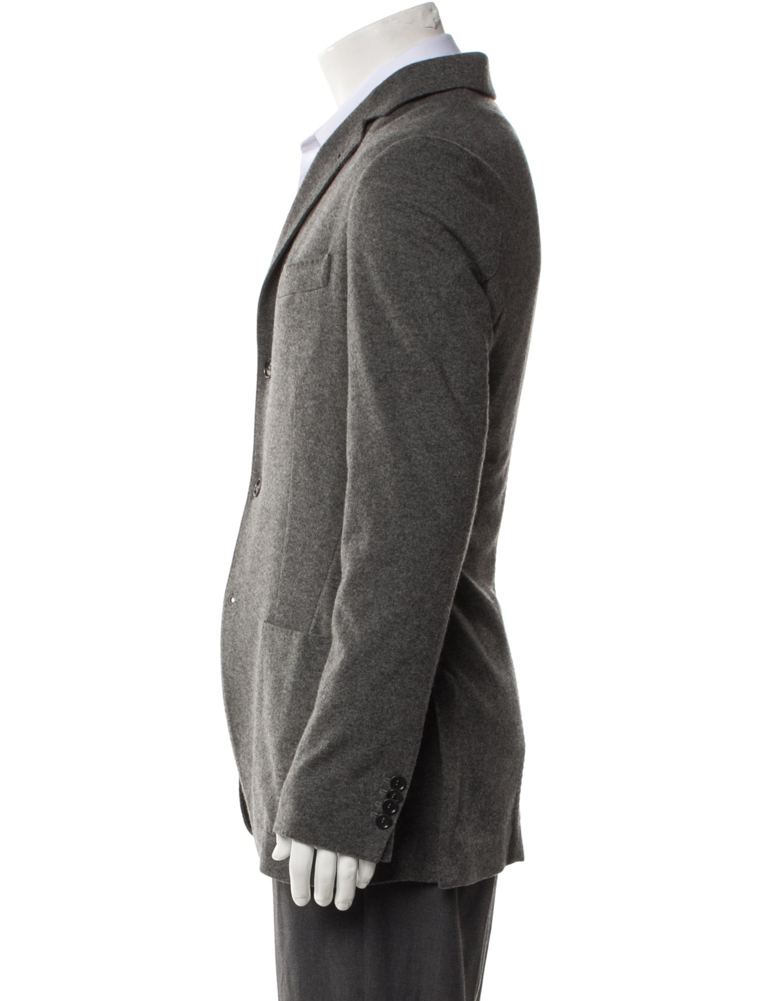 Loro Piana Cashmere Leather Trim Embellishment Sport Coat