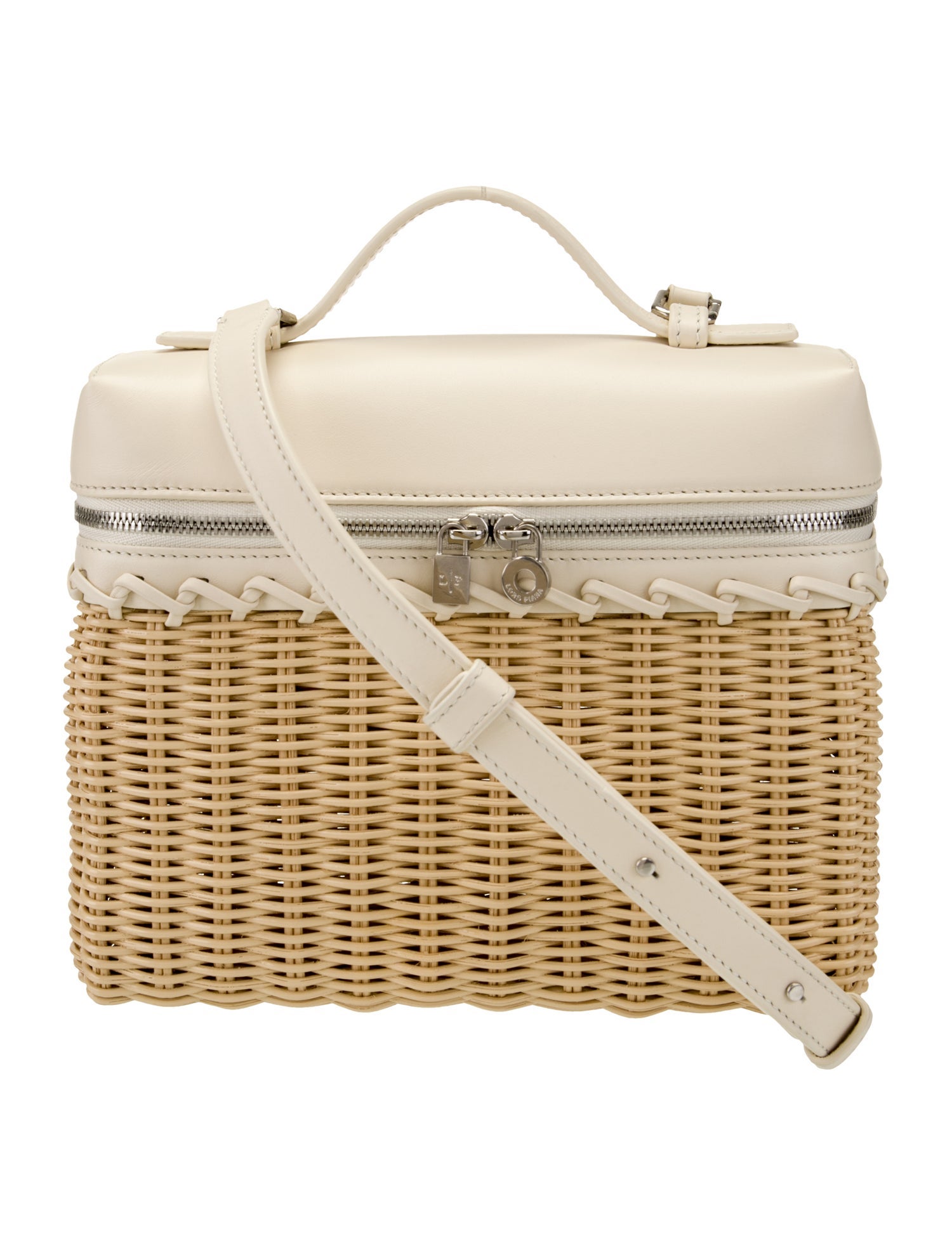 Loro Piana Rattan Wicker North South Pocket Pouch