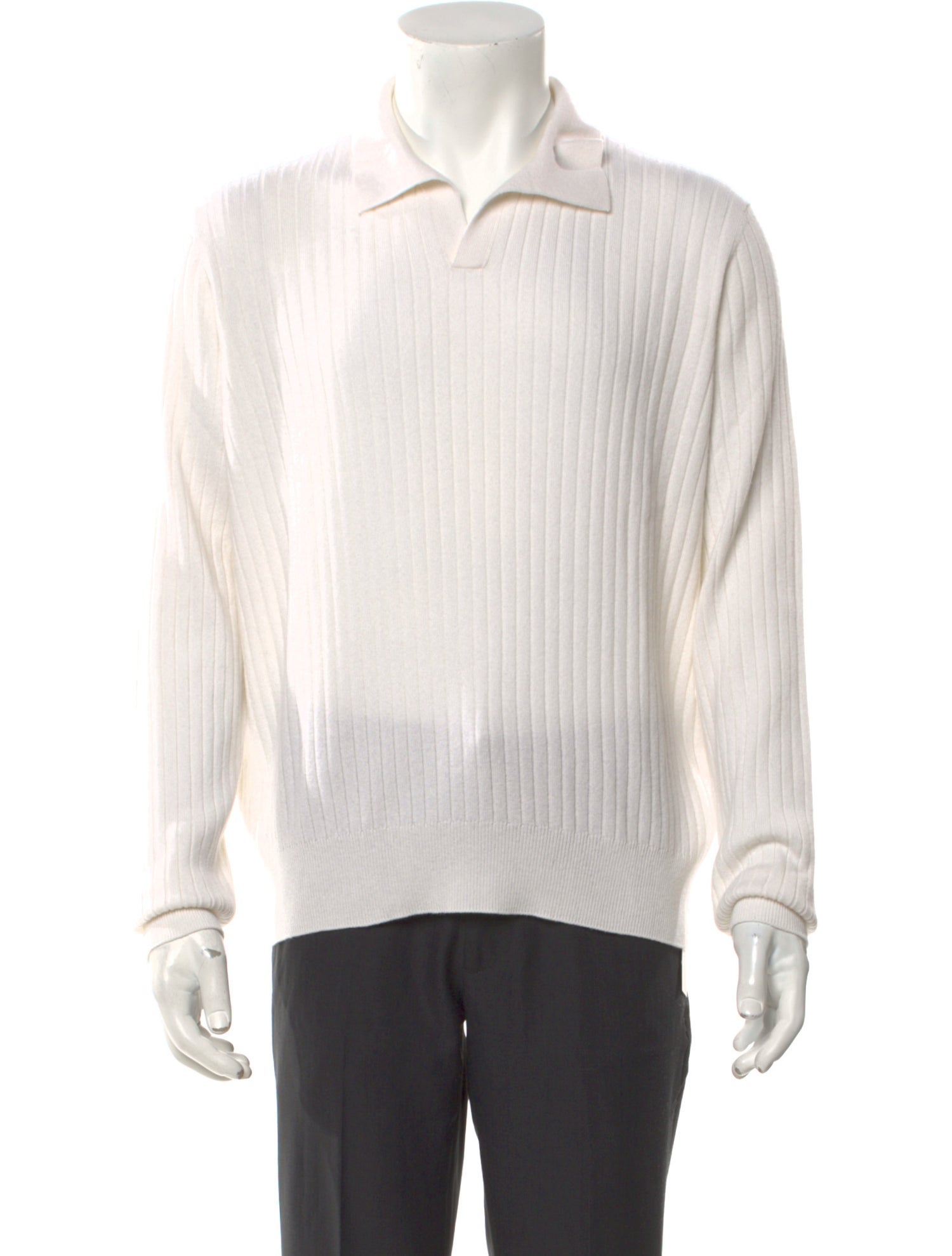 Loro Piana Lexington Baby Cashmere Polo Sweater